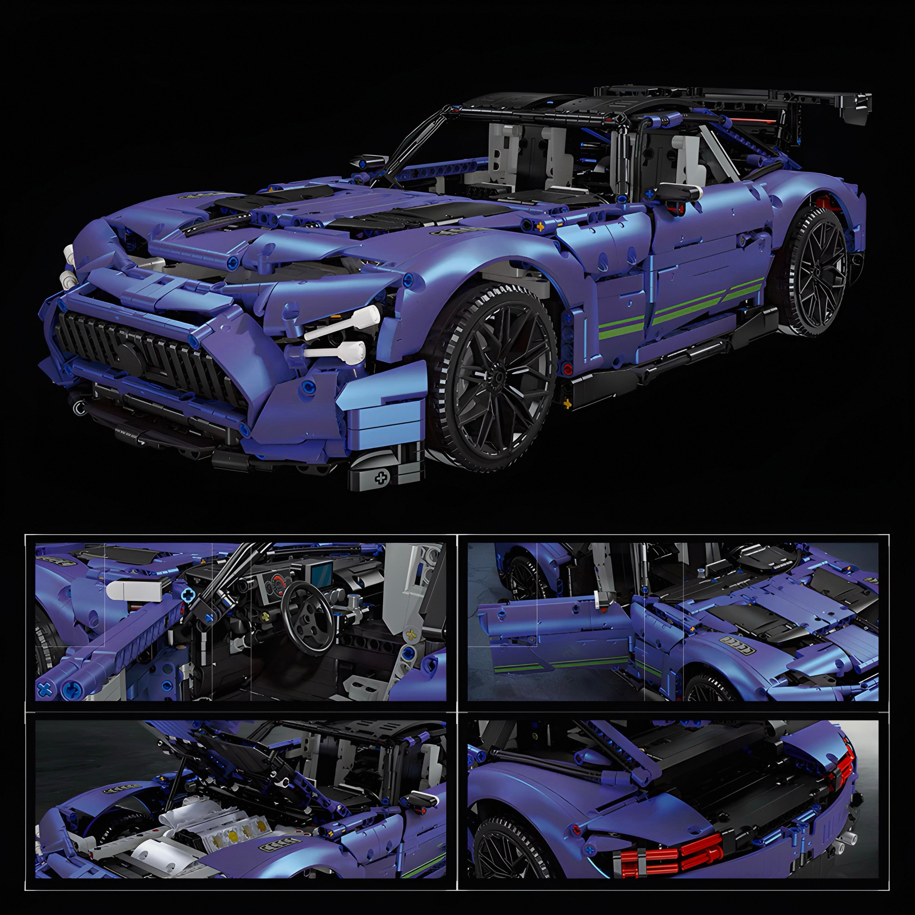 Satin Blue AMG GTR | 2887pcs