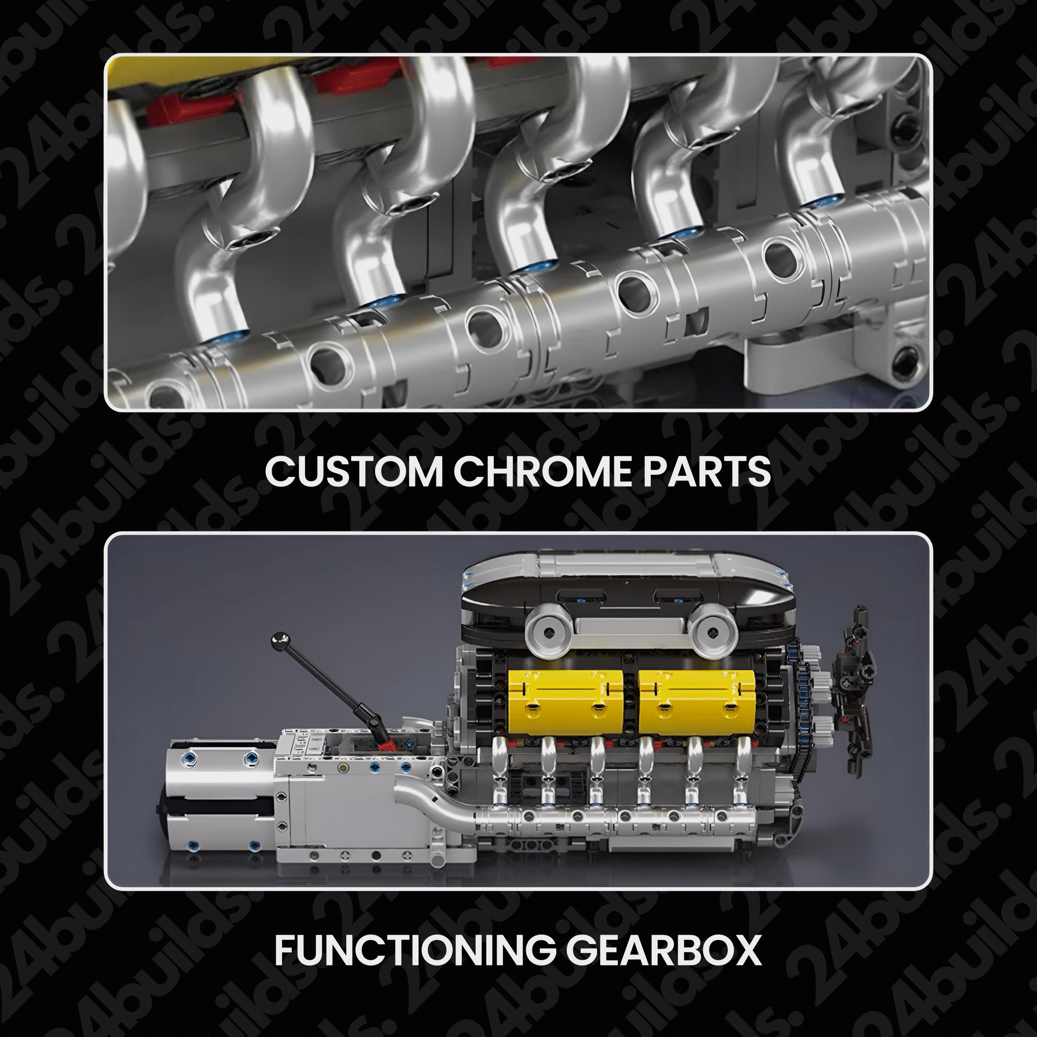Motorised Italian V12 Engine | 1260pcs