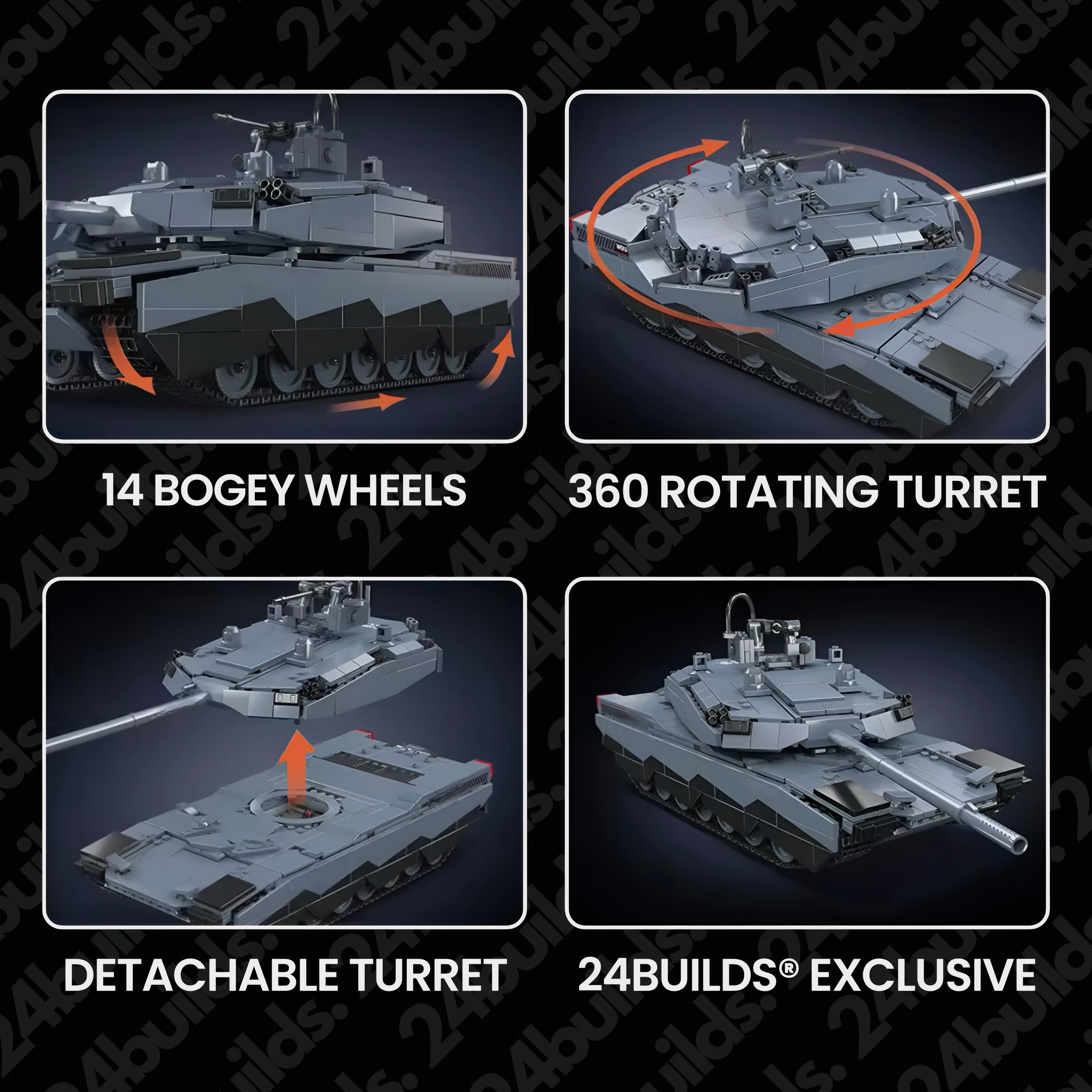 Remote Controlled Battle Tank | 1194pcs
