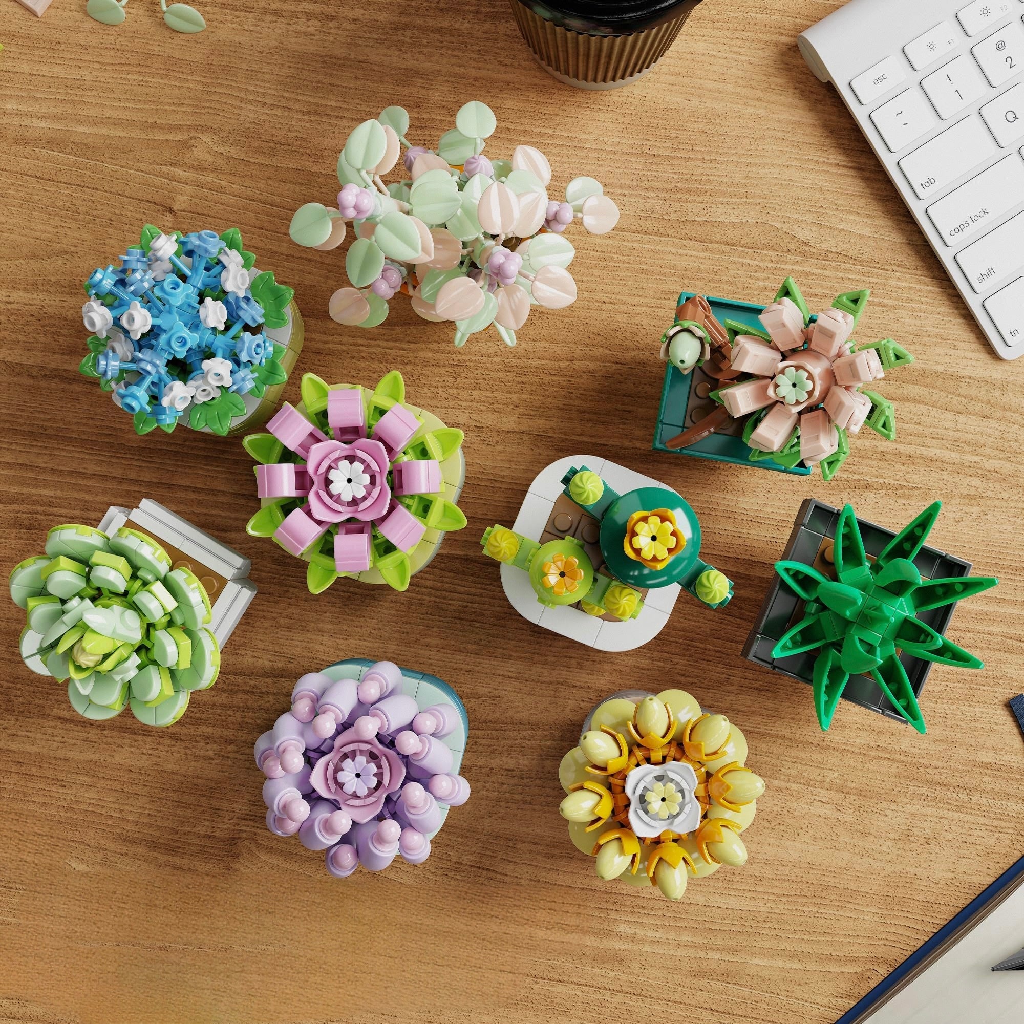 9 Plants Collection | 834pcs | Block World