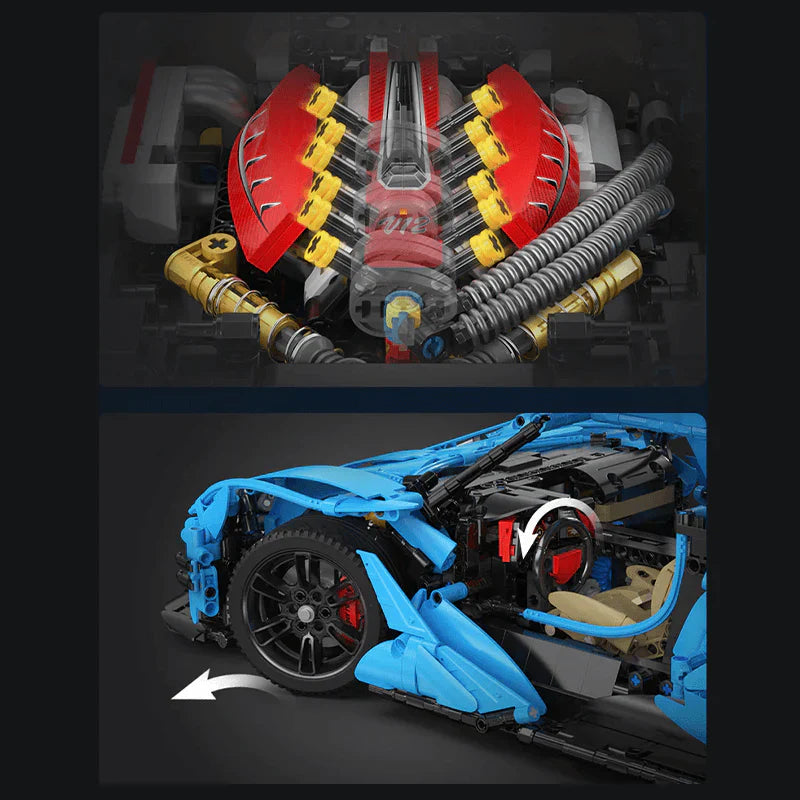 Blue Edition V12 Hypercar | 3864pcs