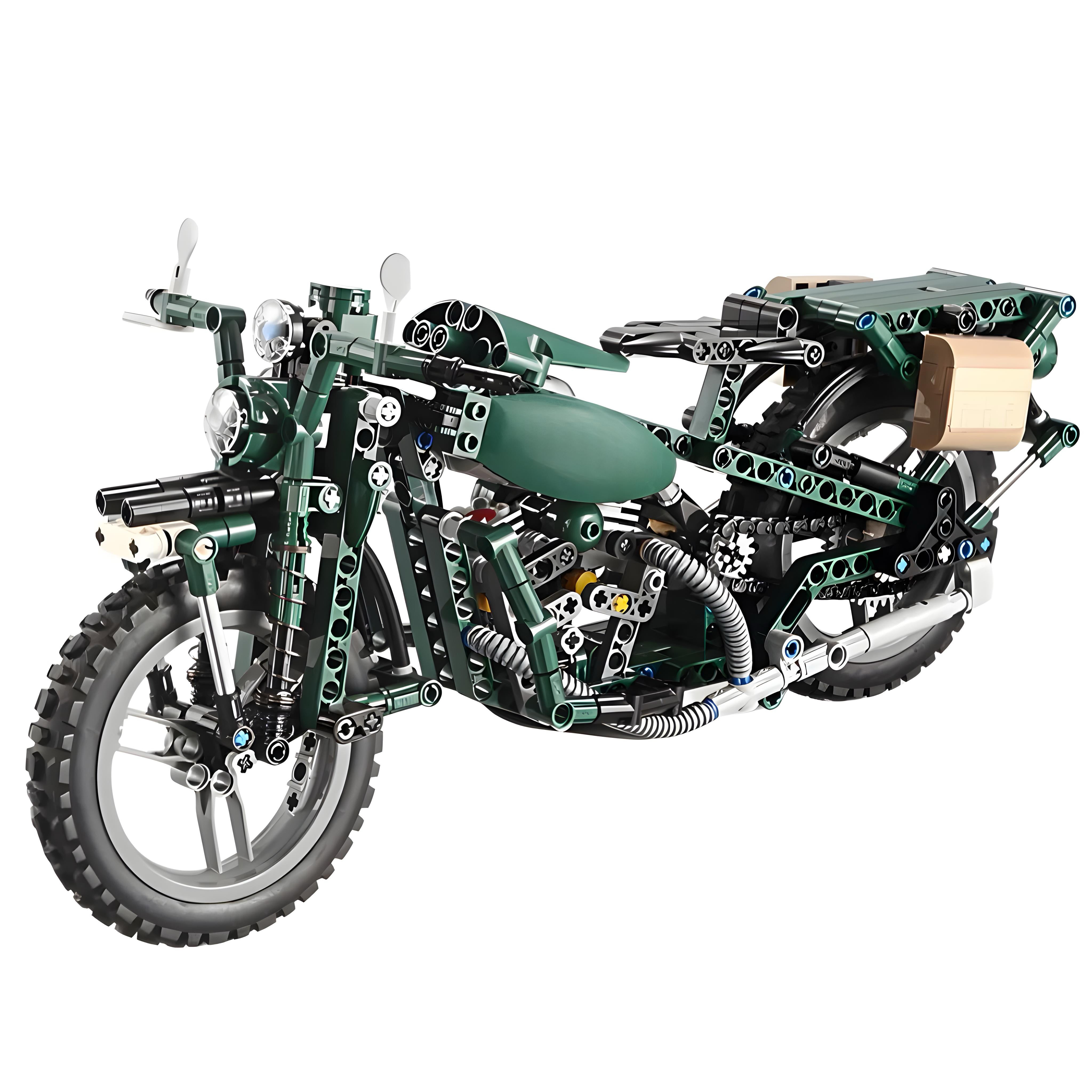 Electric WWII Motorcycle | 550pcs | Block World