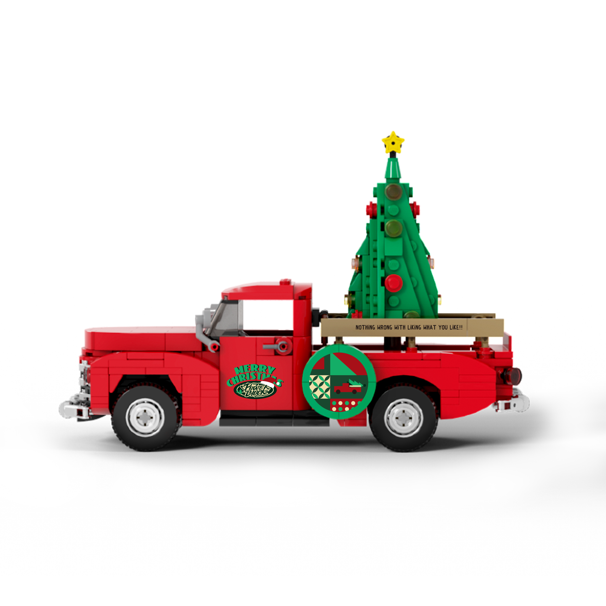Christmas Pickup Truck | 612pcs | Block World