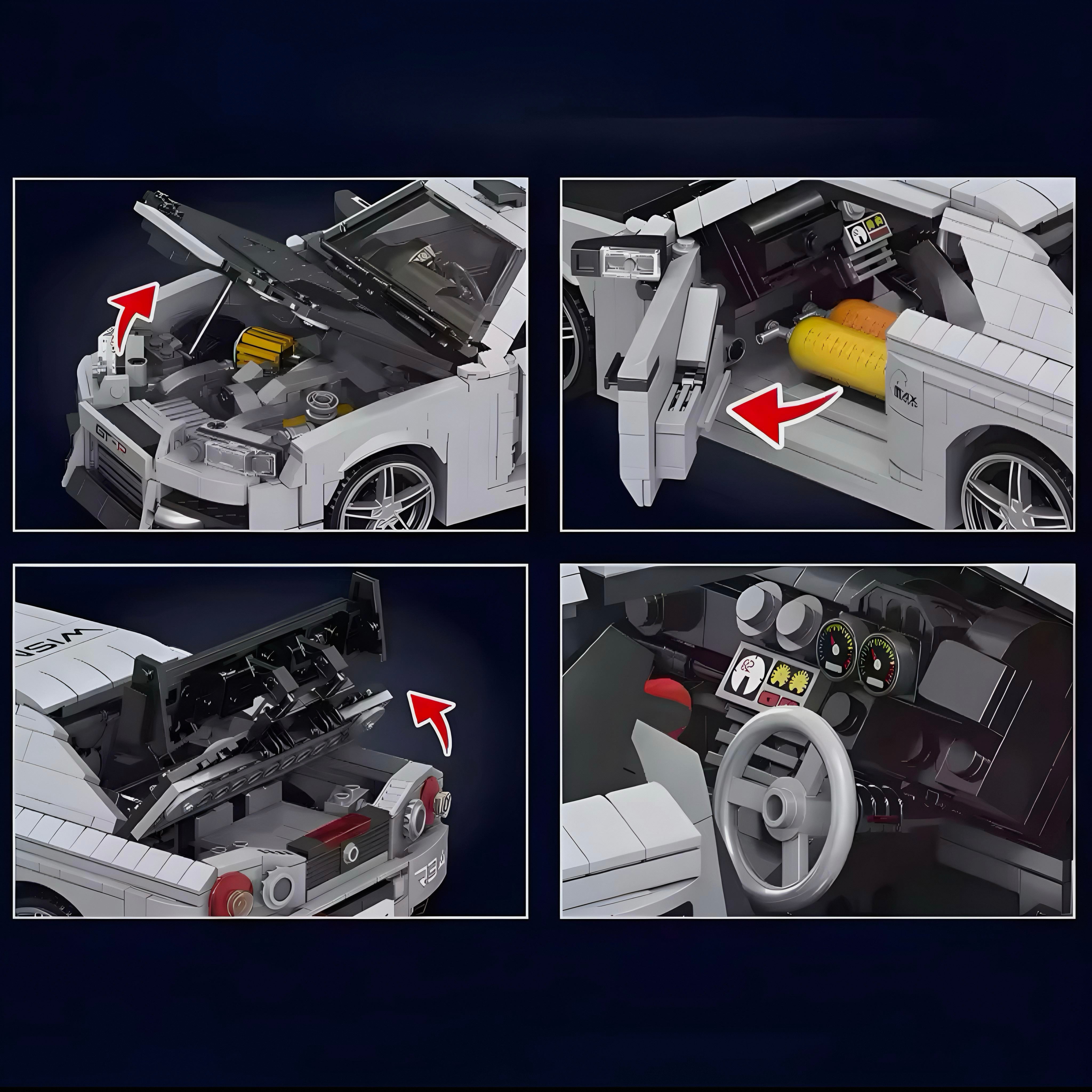 Skyline R34 GT-R | 1472pcs
