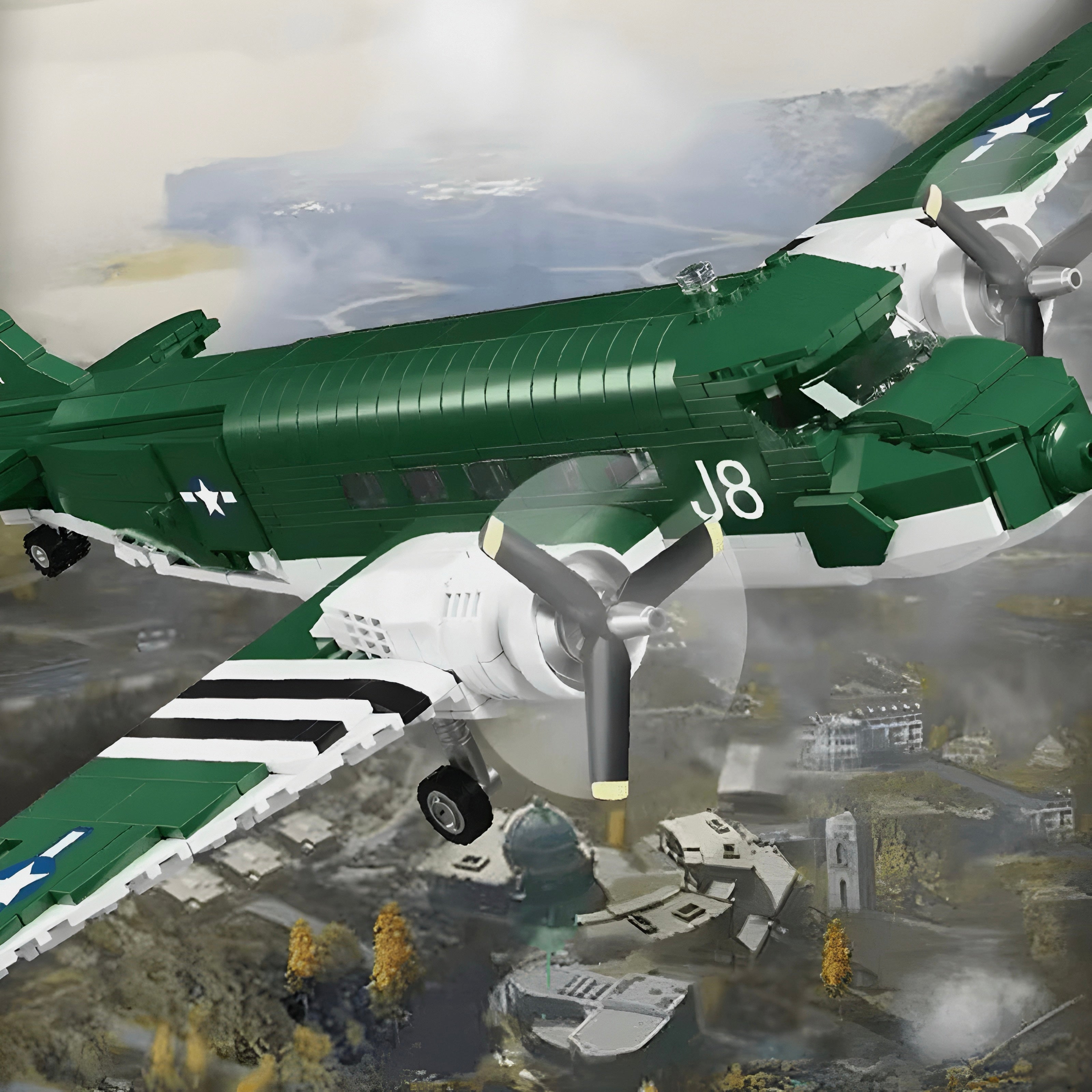 C47 Transport Aircraft | 866pcs | Block World
