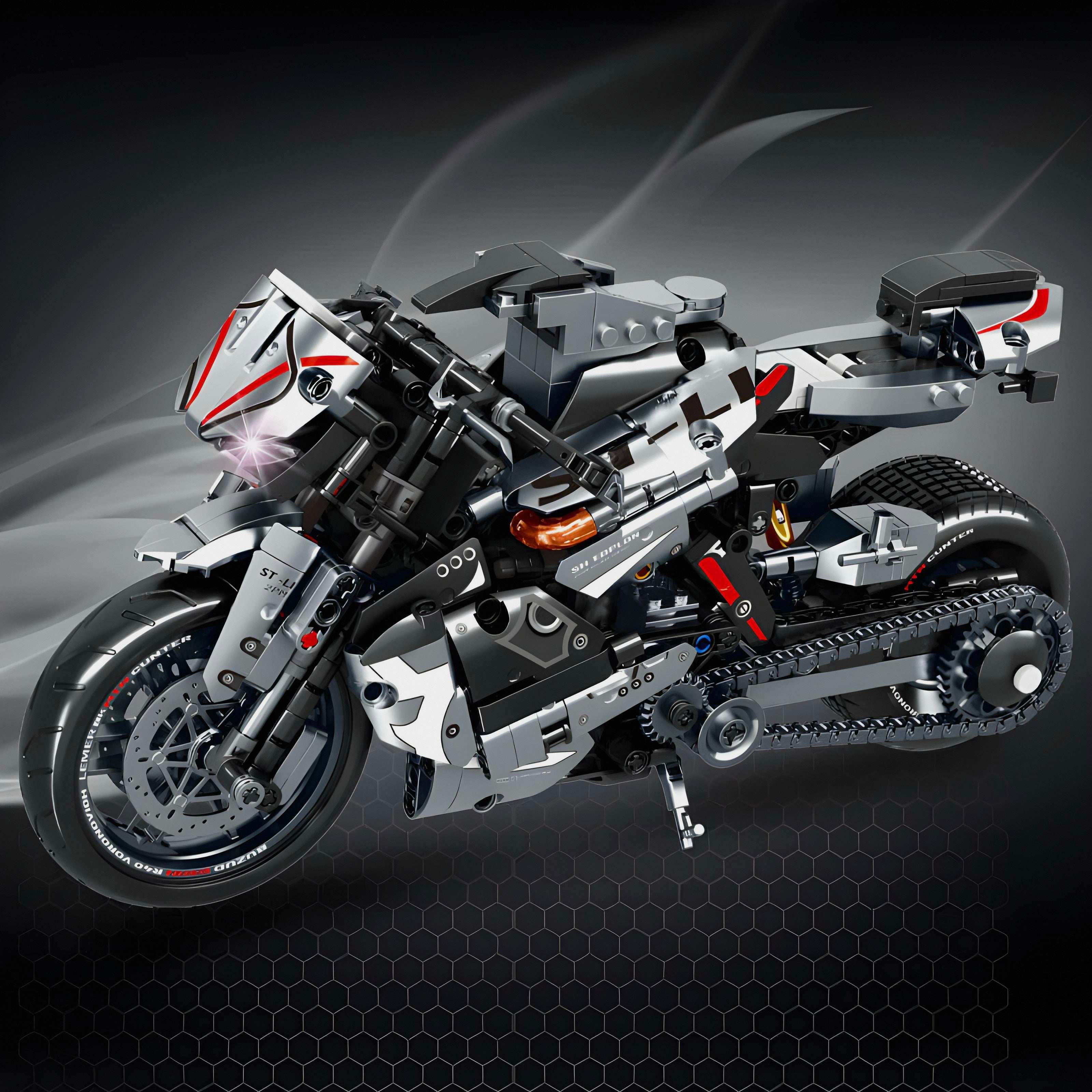 Japanese Motorbike | 842pcs | Block World