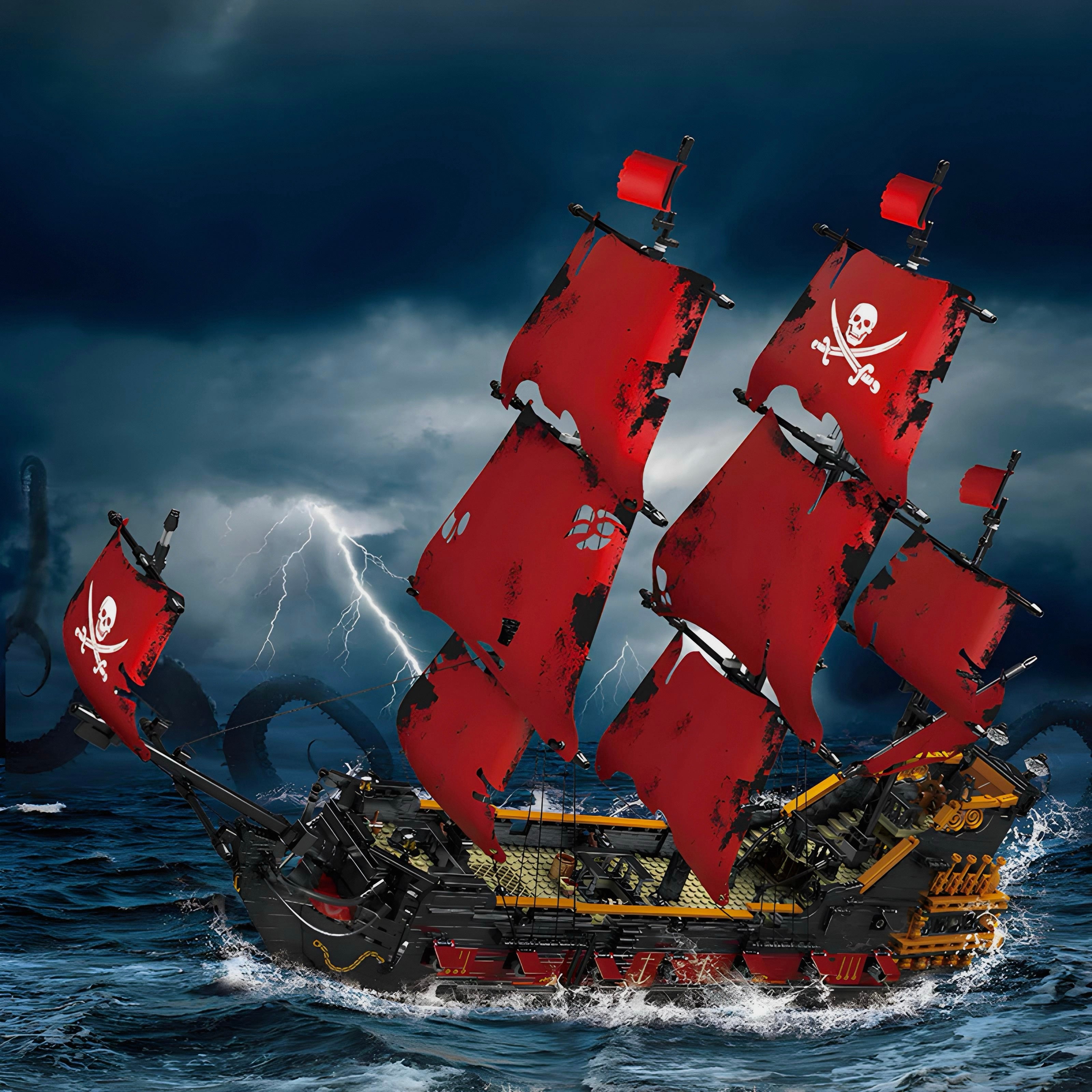 18th Century Pirate Ship | 3138pcs | Block World
