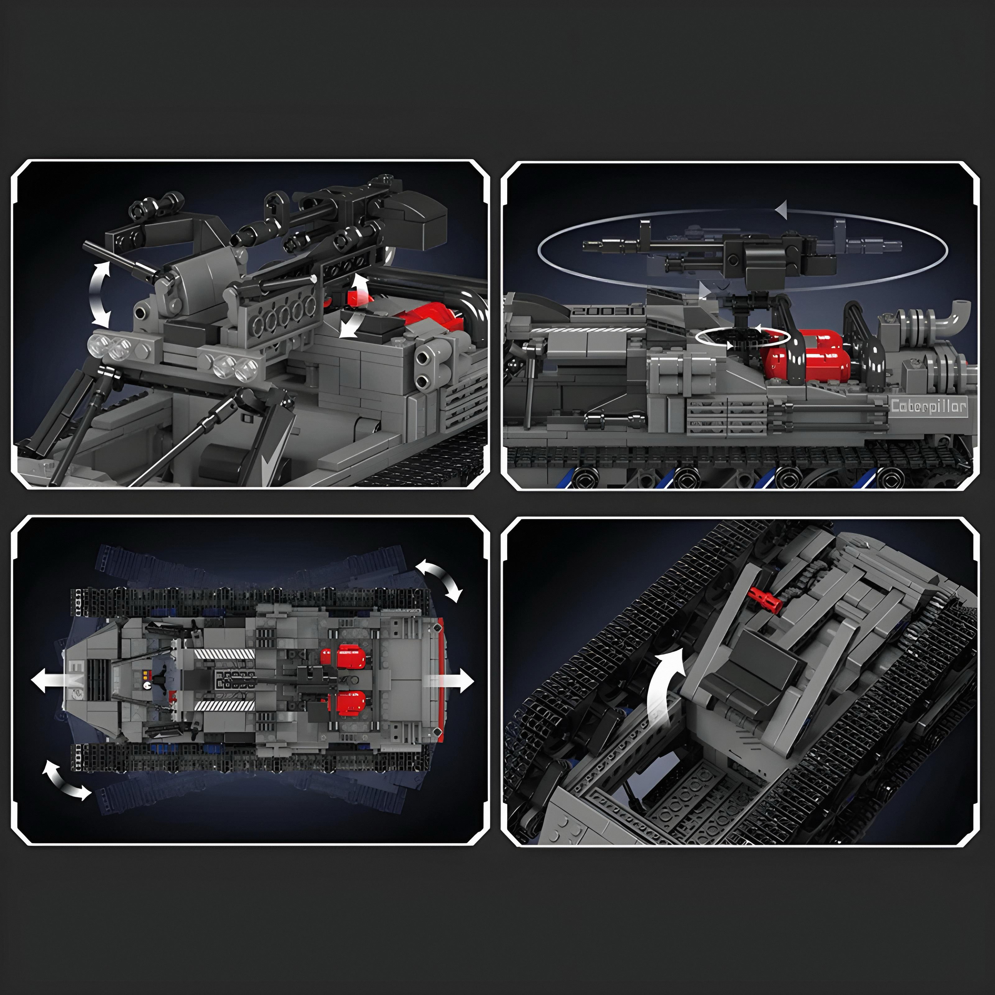 All Terrain Military Tank EV2 | 1047pcs | Block World