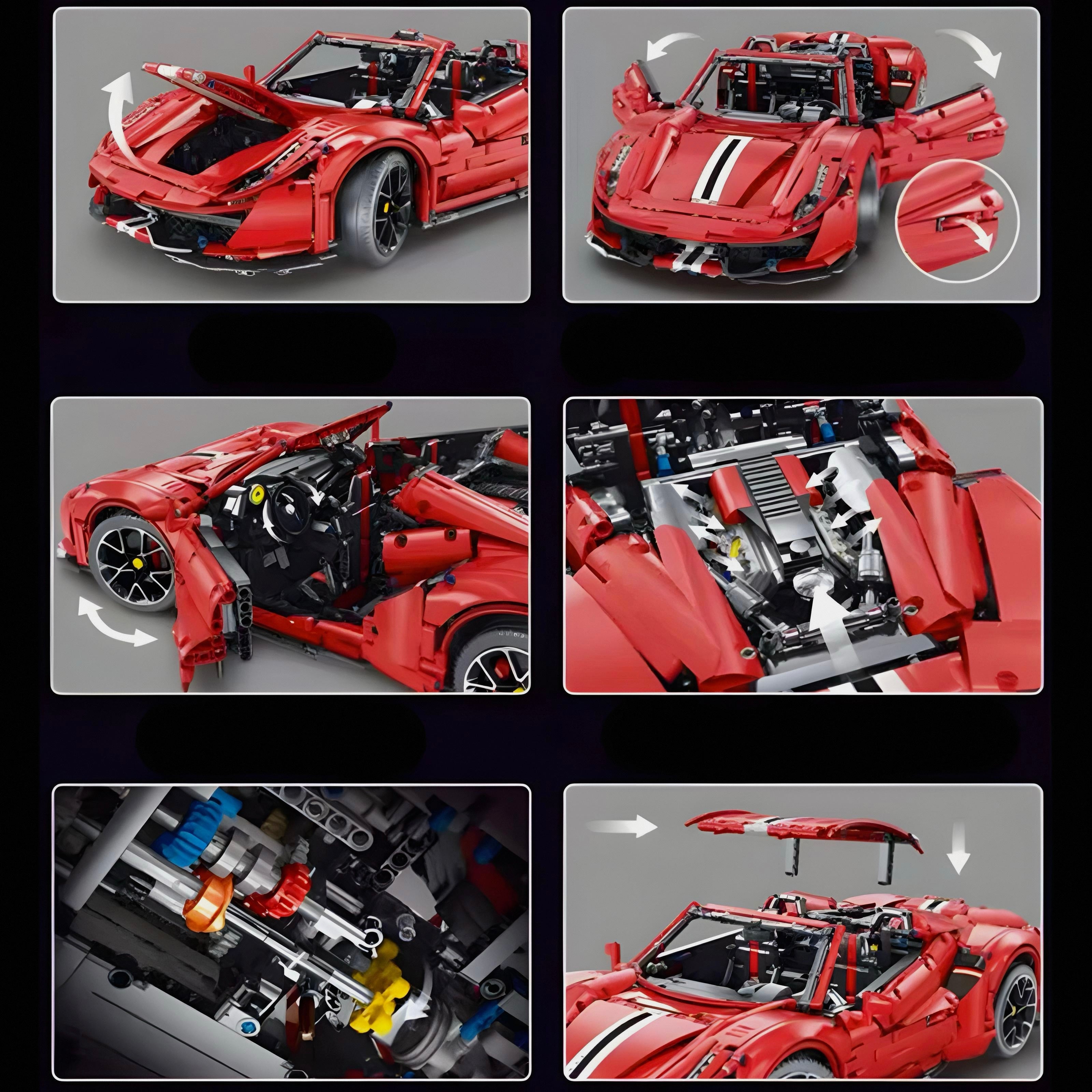Collector's 488 Pista Spider | 3609pcs | Block World