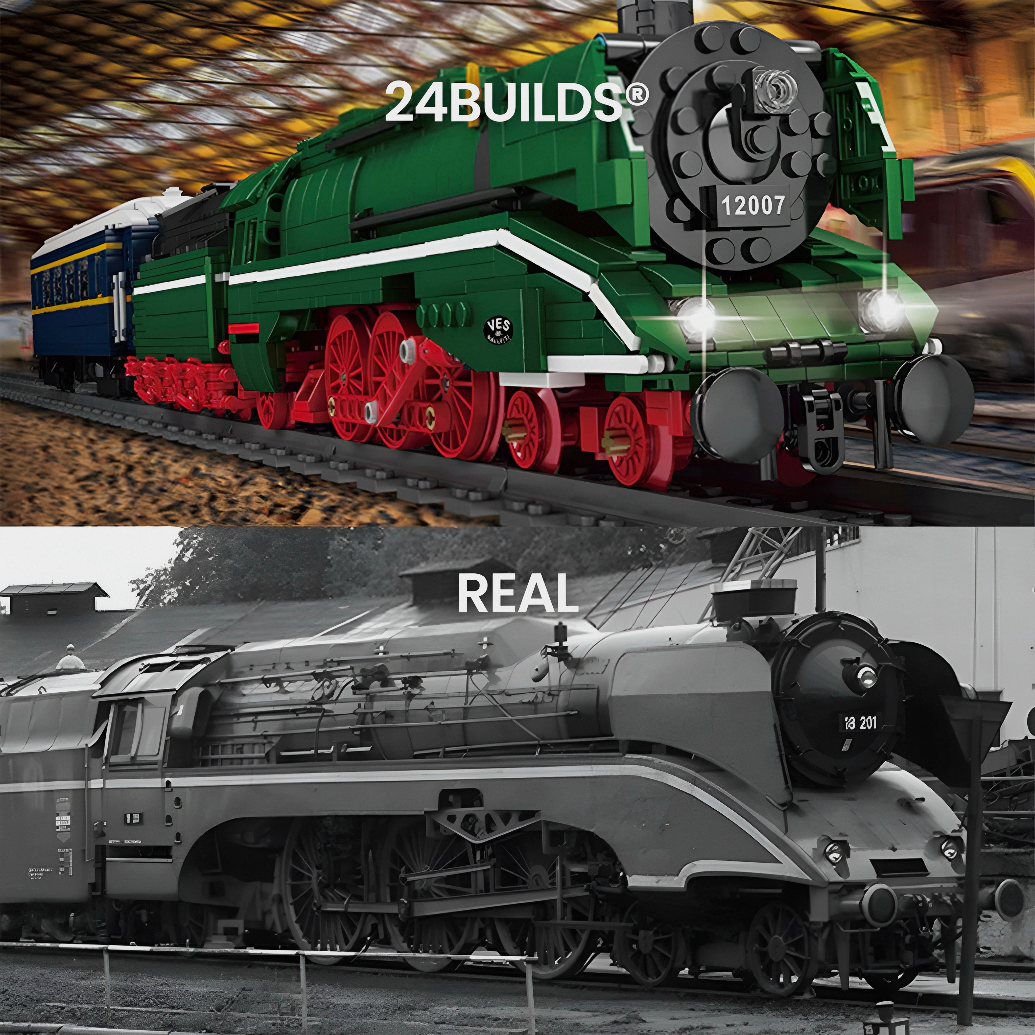 BR18 201 German Express | 2348pcs | Block World