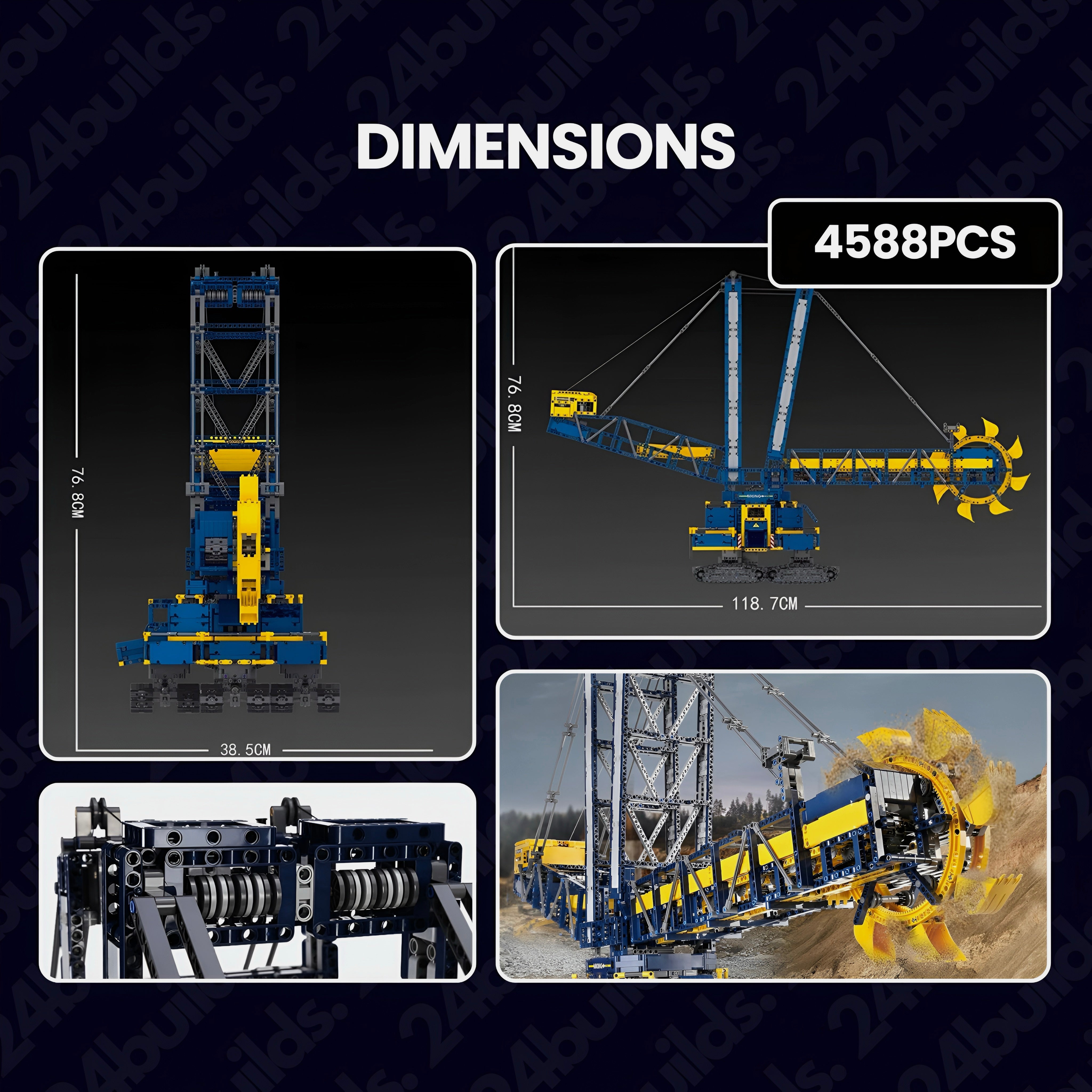 The Ultimate Bucket Wheel Excavator | 4588pcs