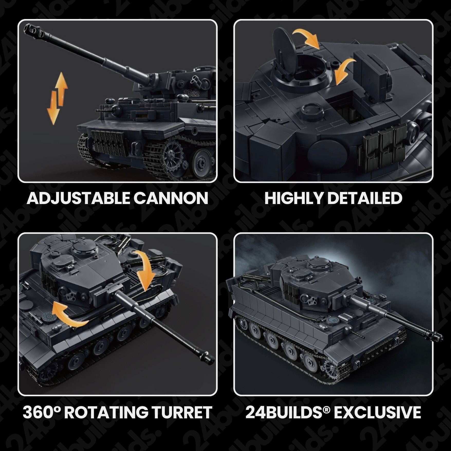 Wwii German Heavy Tank | 1772pcs