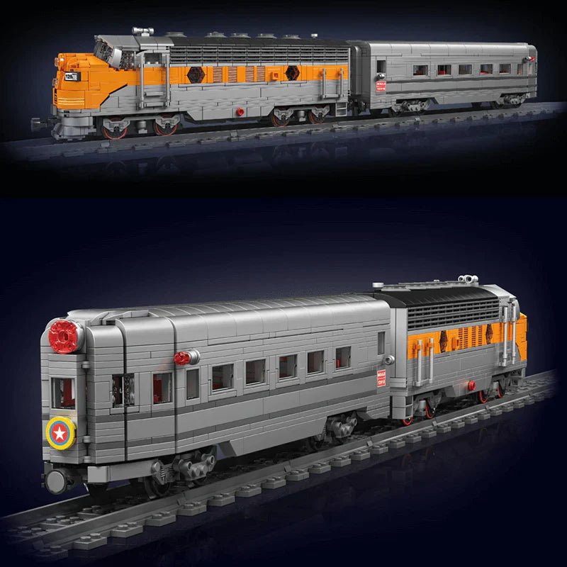 EMD F7 Locomotive | 1540pcs | Block World