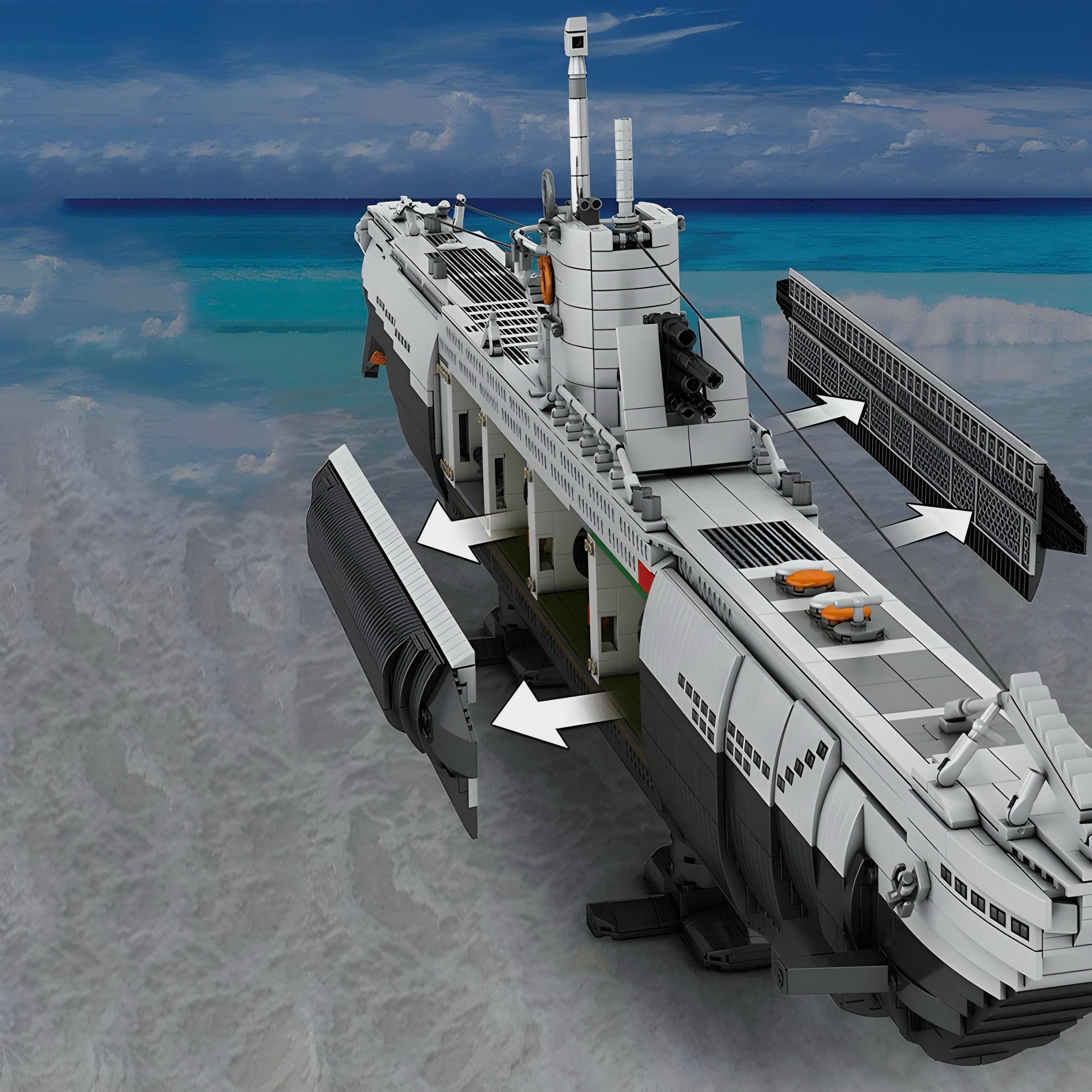 German U-Boat | 3988pcs | Block World
