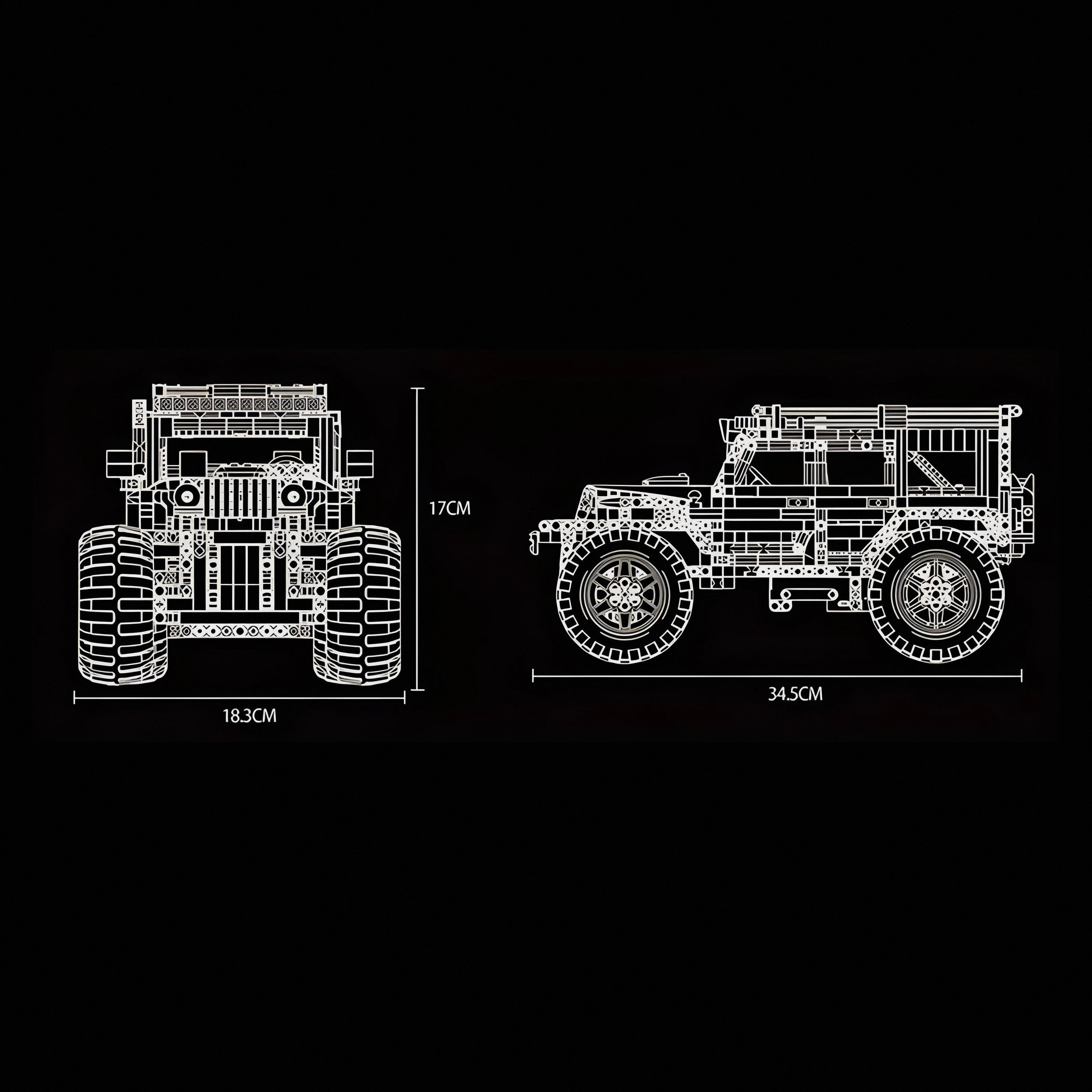 Remote Controlled Oversized Off Roader | 1289pcs