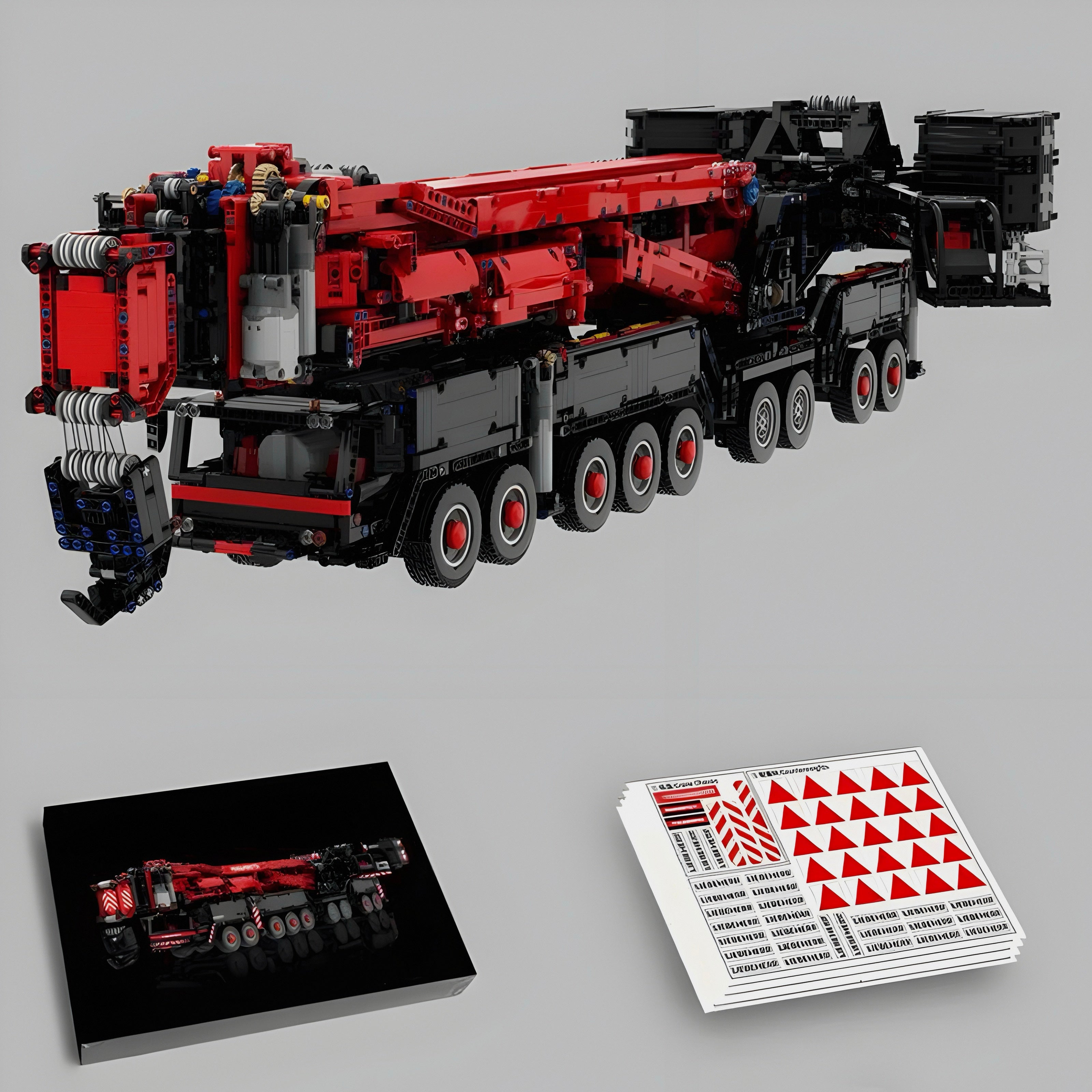 Red Edition Remote Controlled Crane | 9178pcs