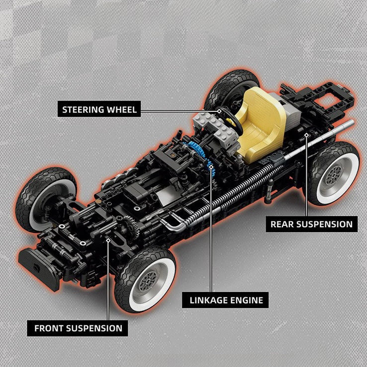 50s Italian Grand Prix Racer | 1808pcs | Block World