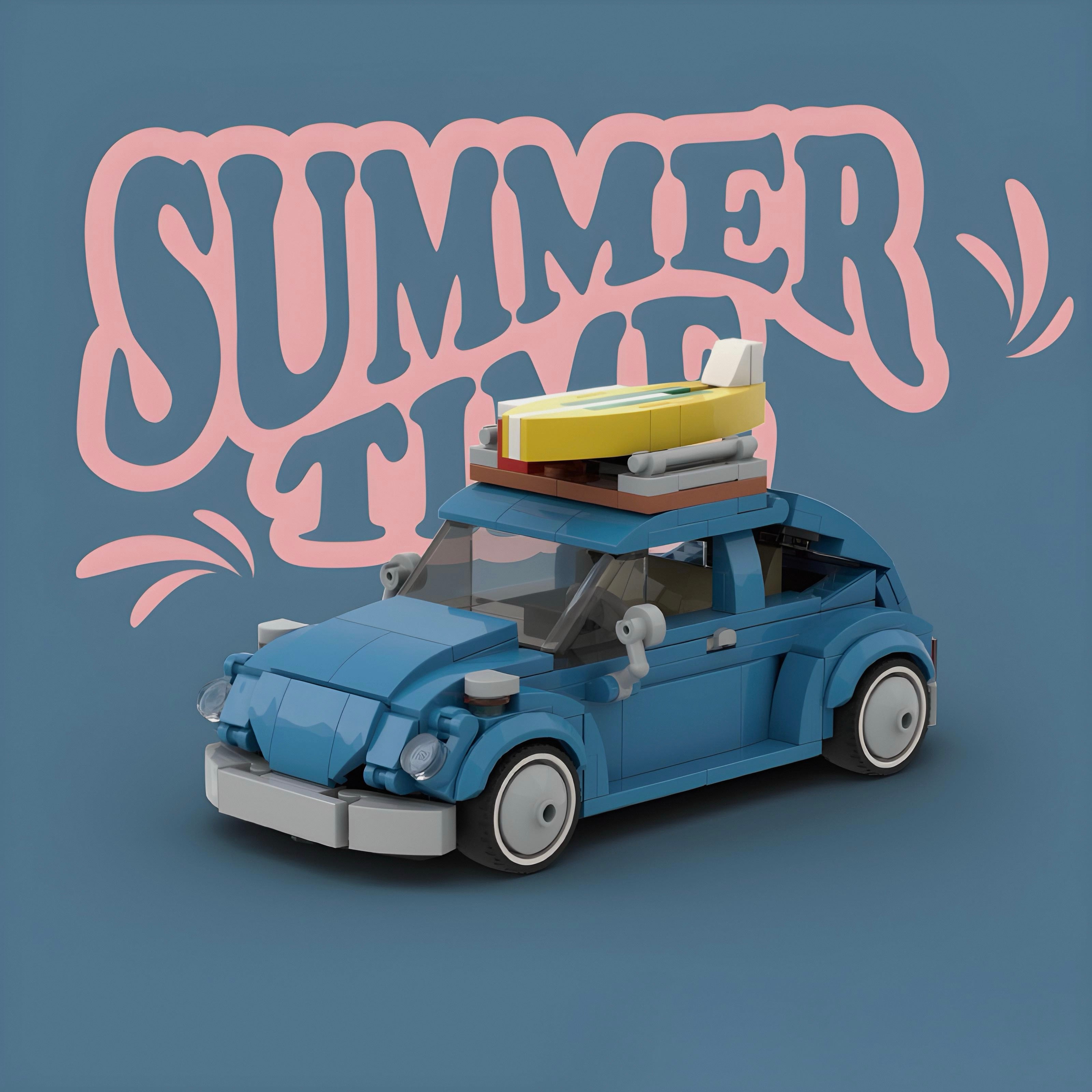 Camperized Beetle | 348pcs | Block World