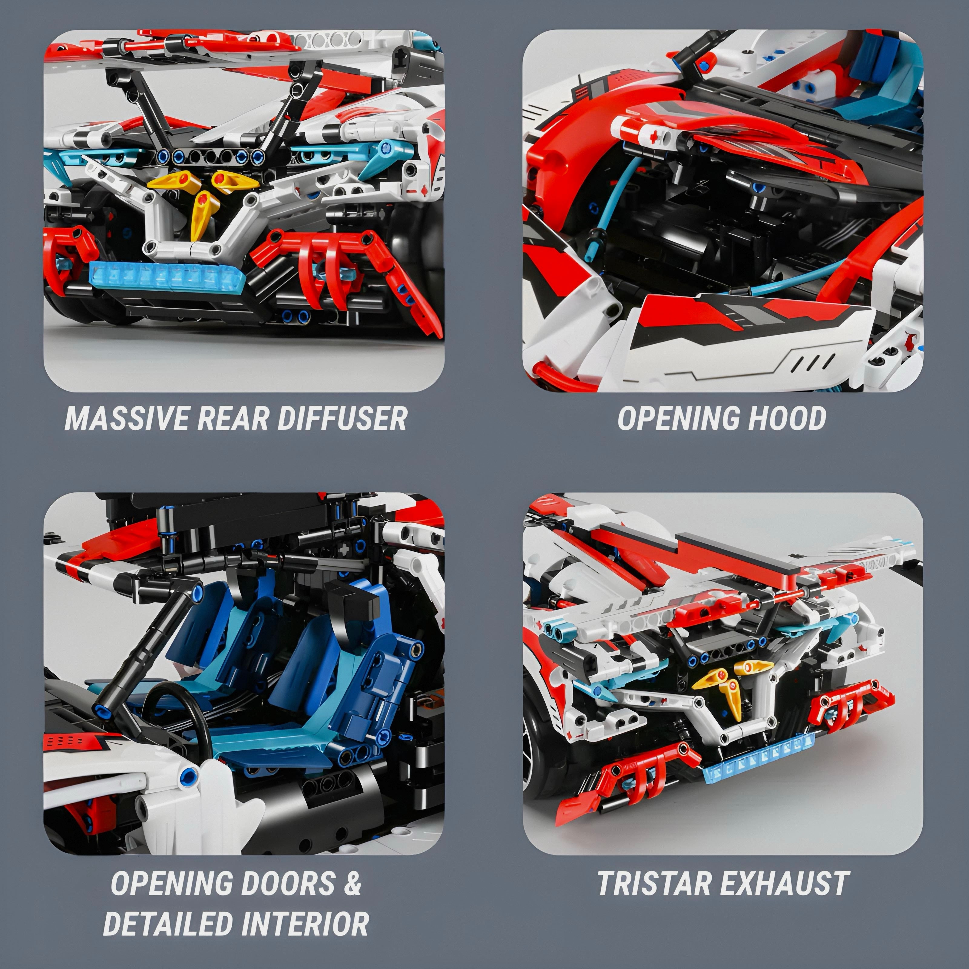 Drifting "intense Emotion" Hypercar | 2731pcs