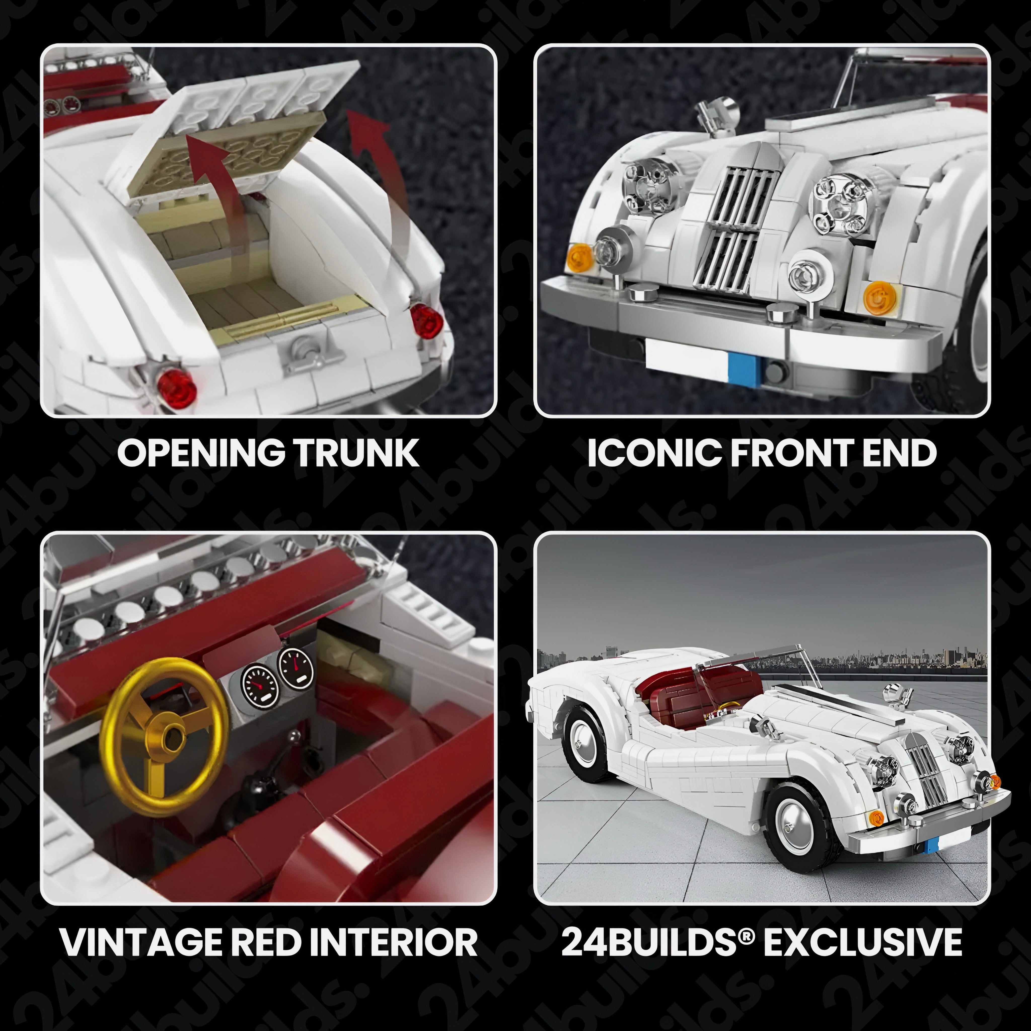50s British Roadster | 1302pcs | Block World