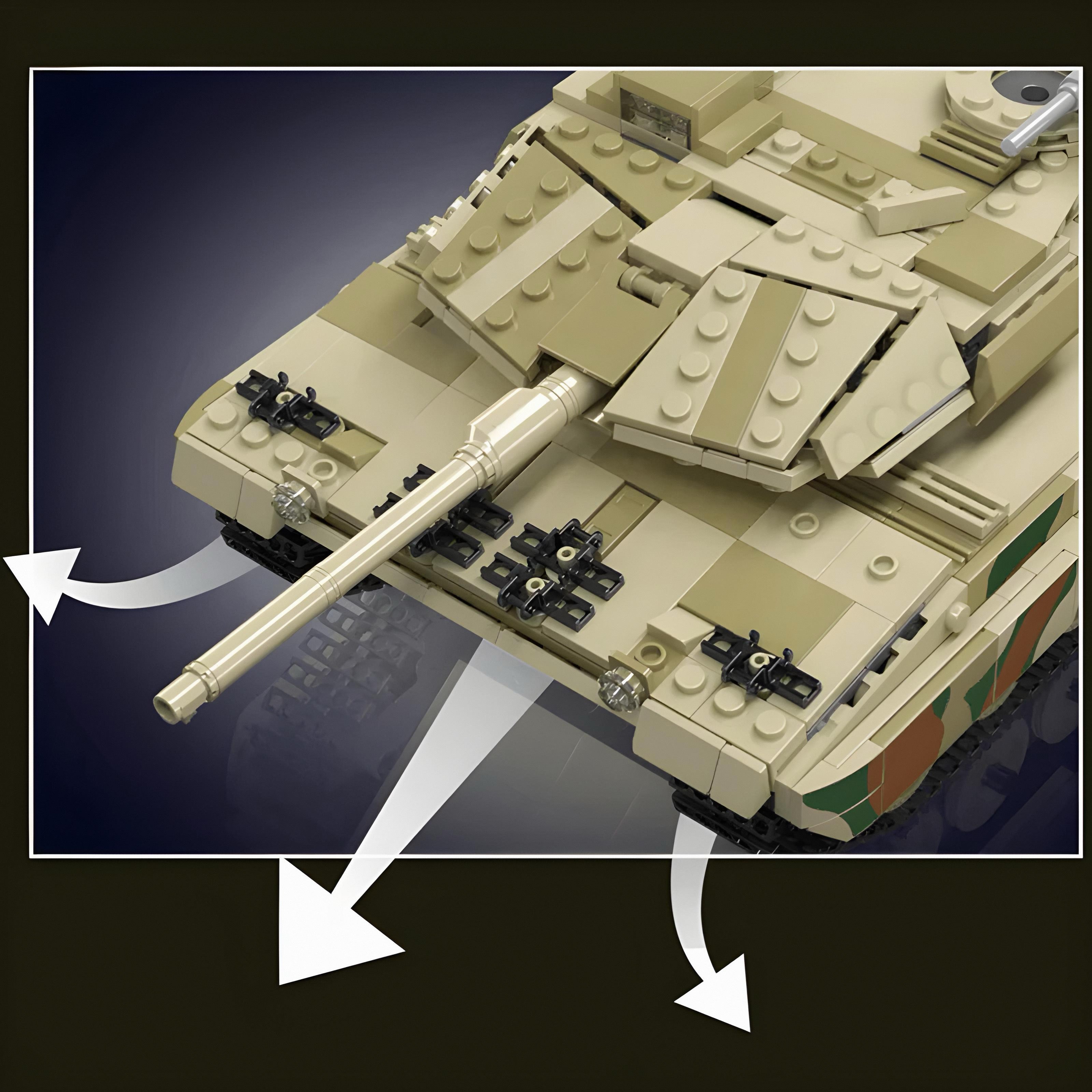 Remote Controlled Leopard Tank | 1092pcs