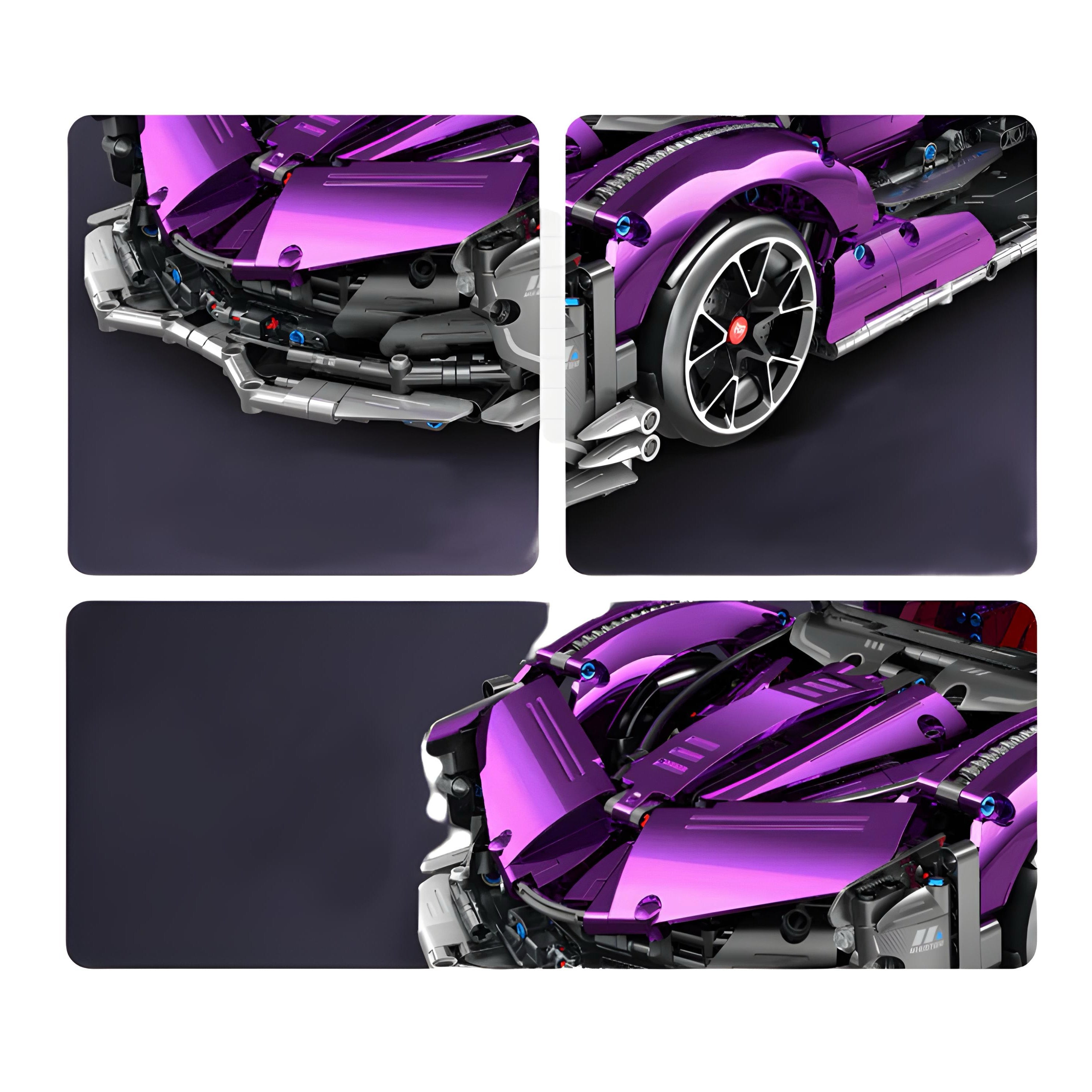 Chrome Edition Drifting Hypercar | 2444pcs | Block World