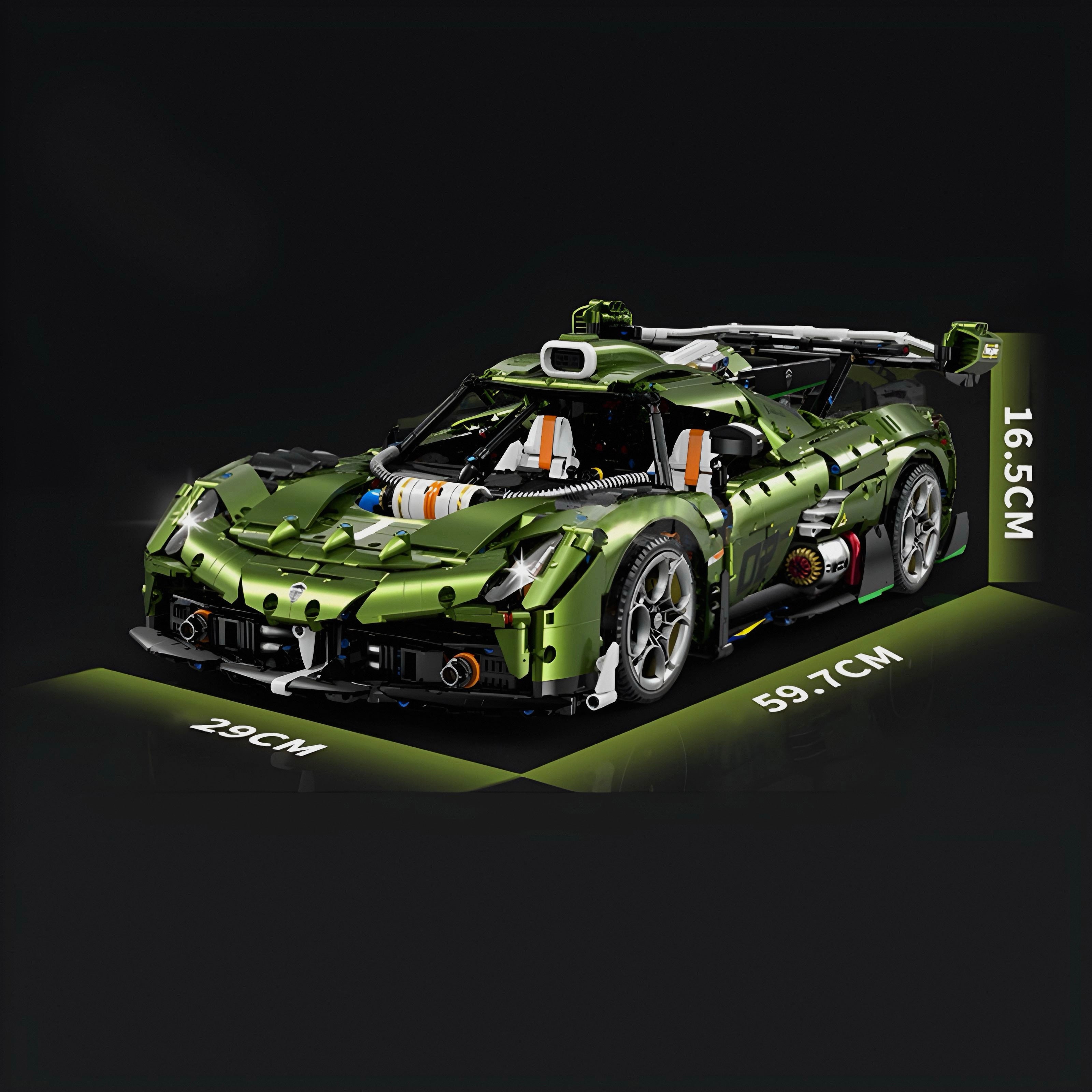 Chrome Edition Swedish Hypercar | 3840pcs | Block World