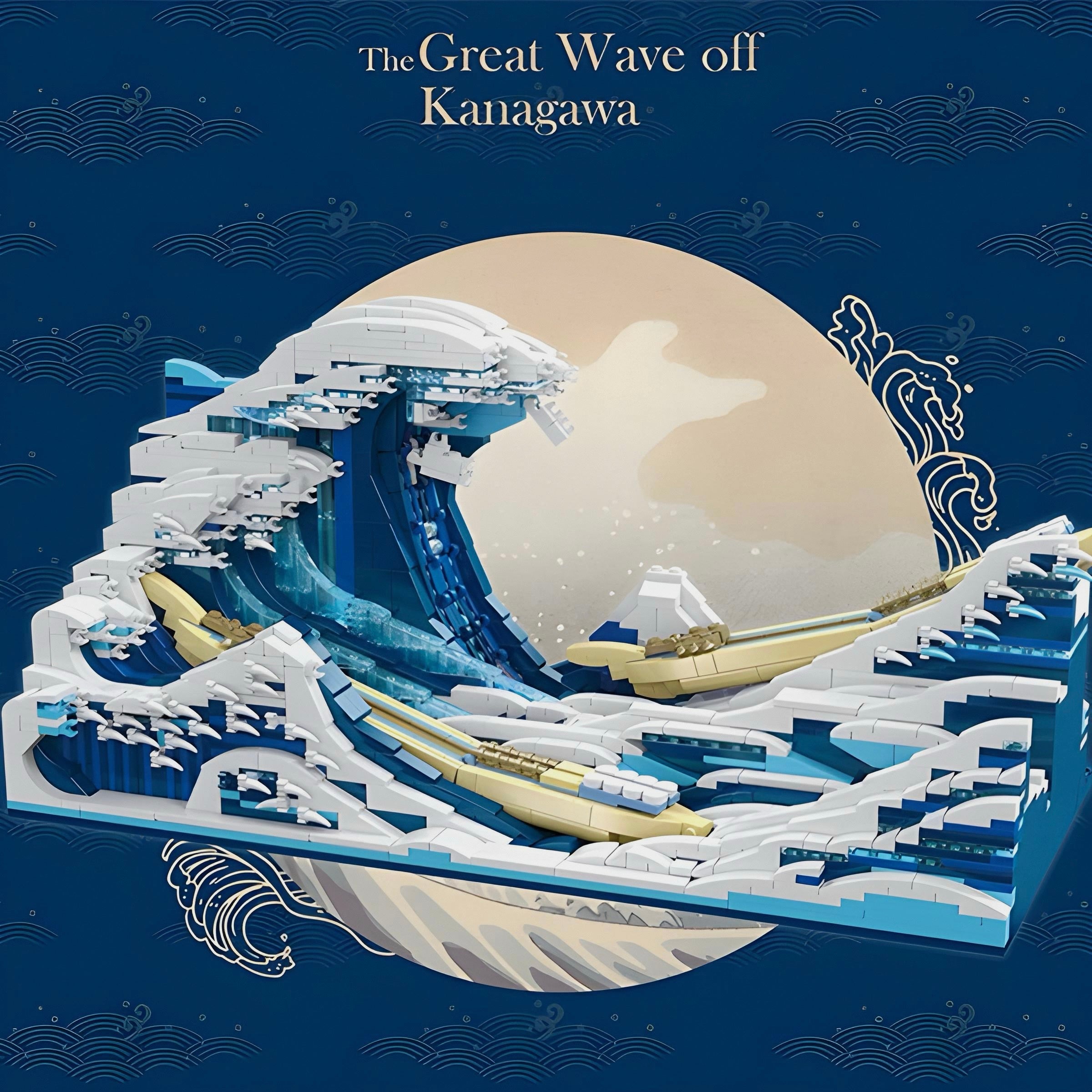 The Great Wave of Kanawaga | 1832pcs