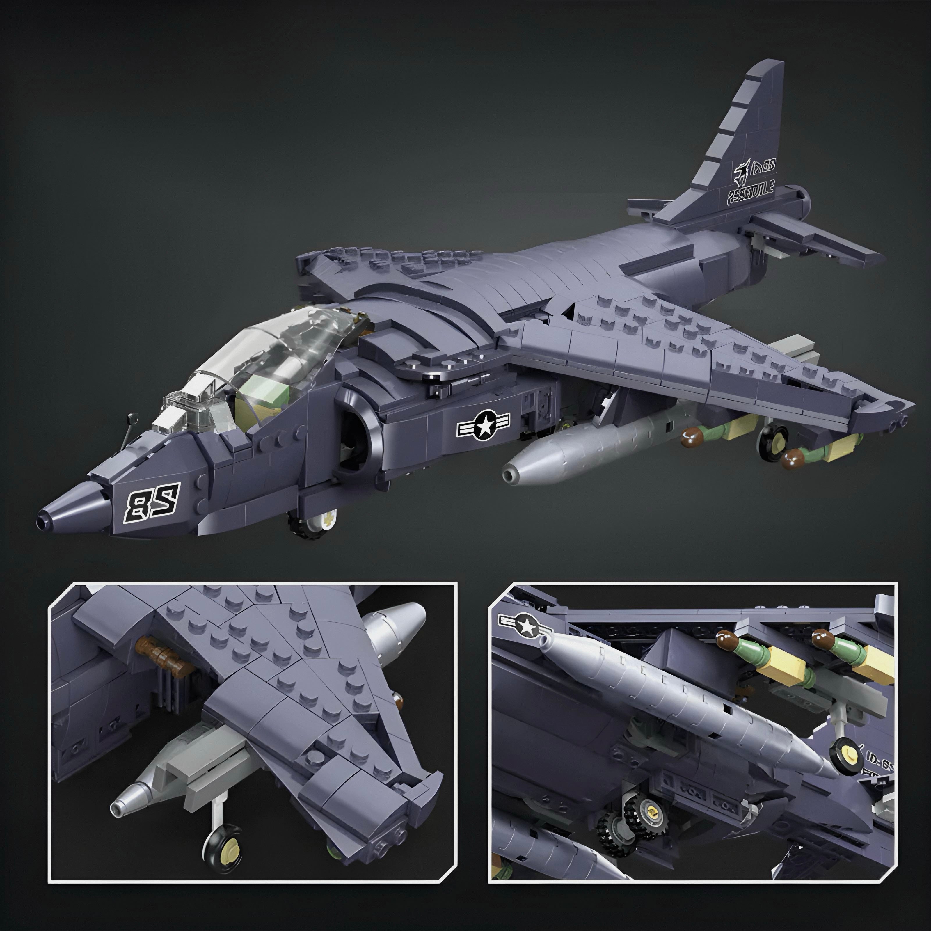 AV-8 Sea Harrier Aircraft | 805pcs | Block World