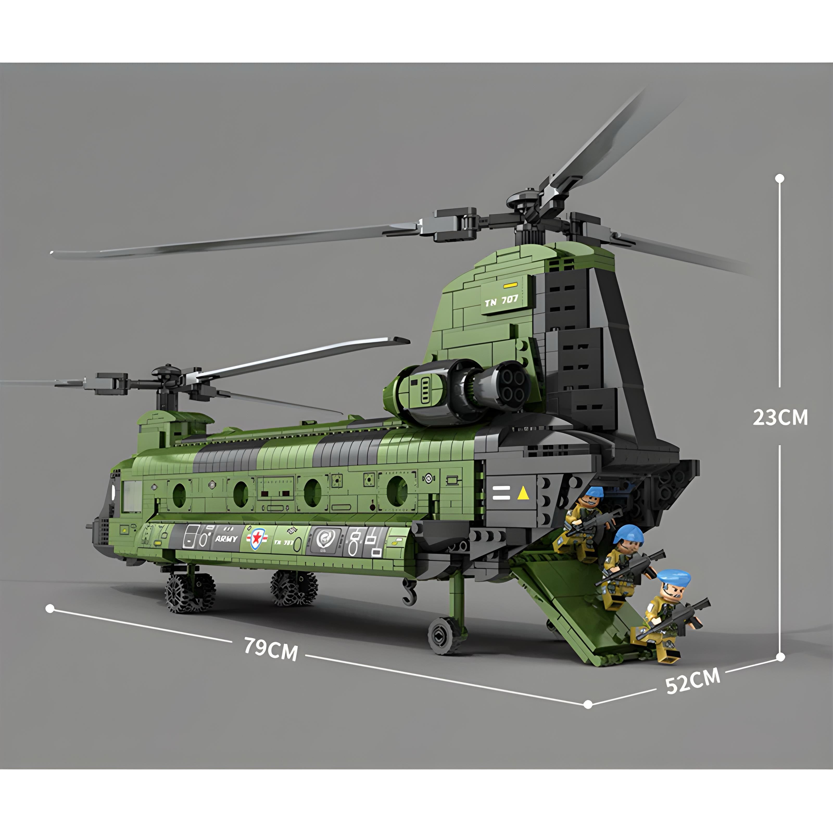 CH-47 Transport Helicopter | 1622pcs | Block World