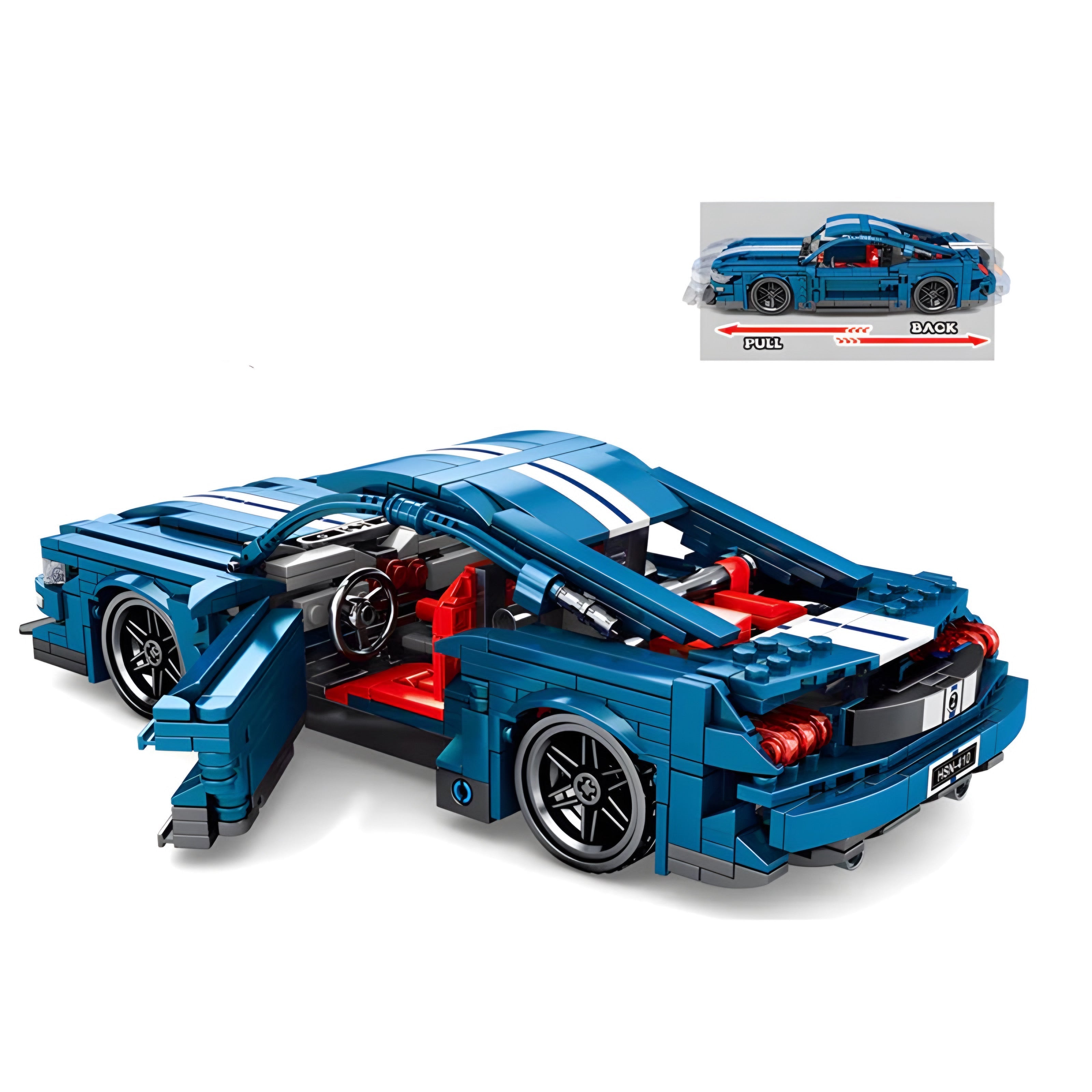 GT500 American Muscle Car | 738pcs | Block World