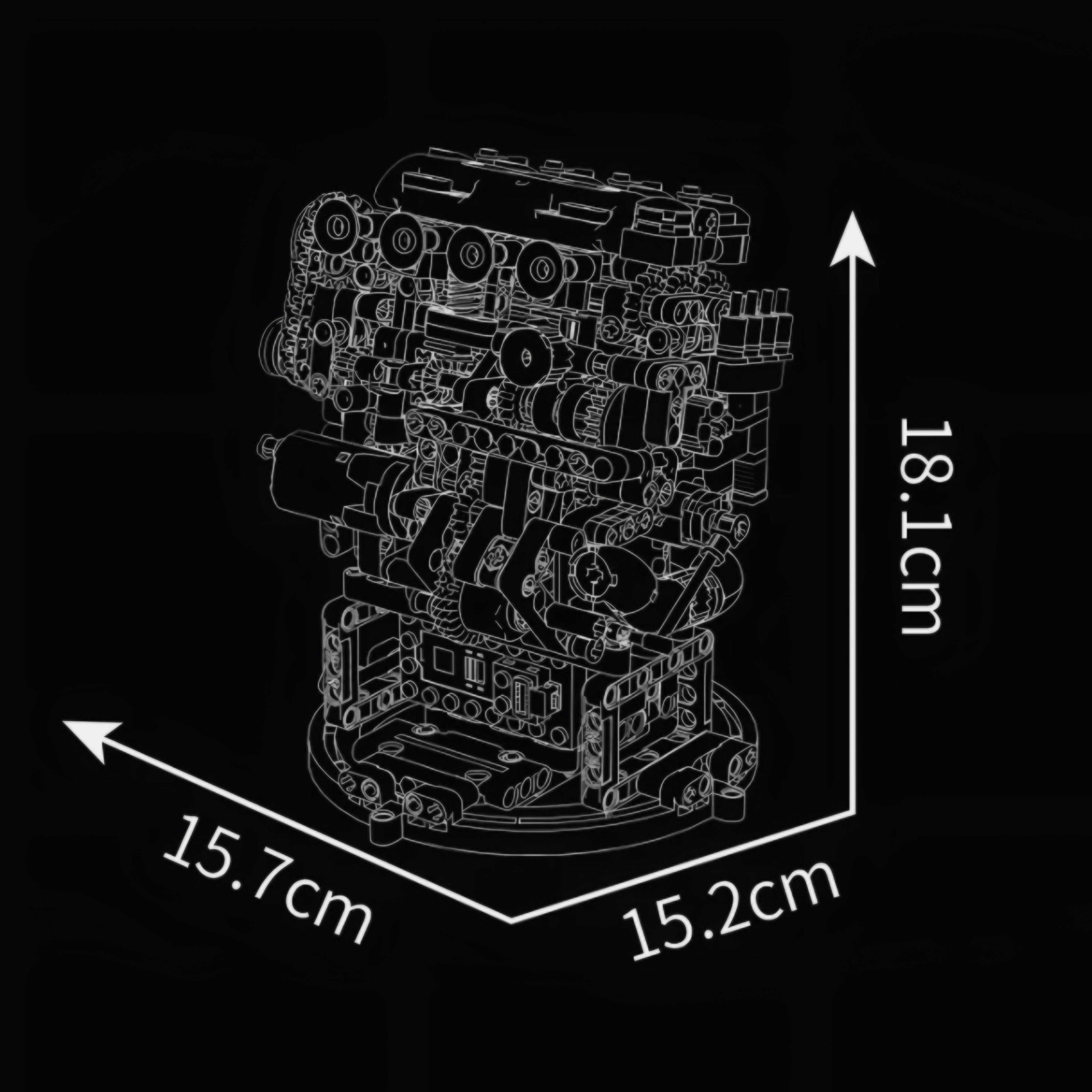JDM VVT Performance Engine | 772pcs | Block World
