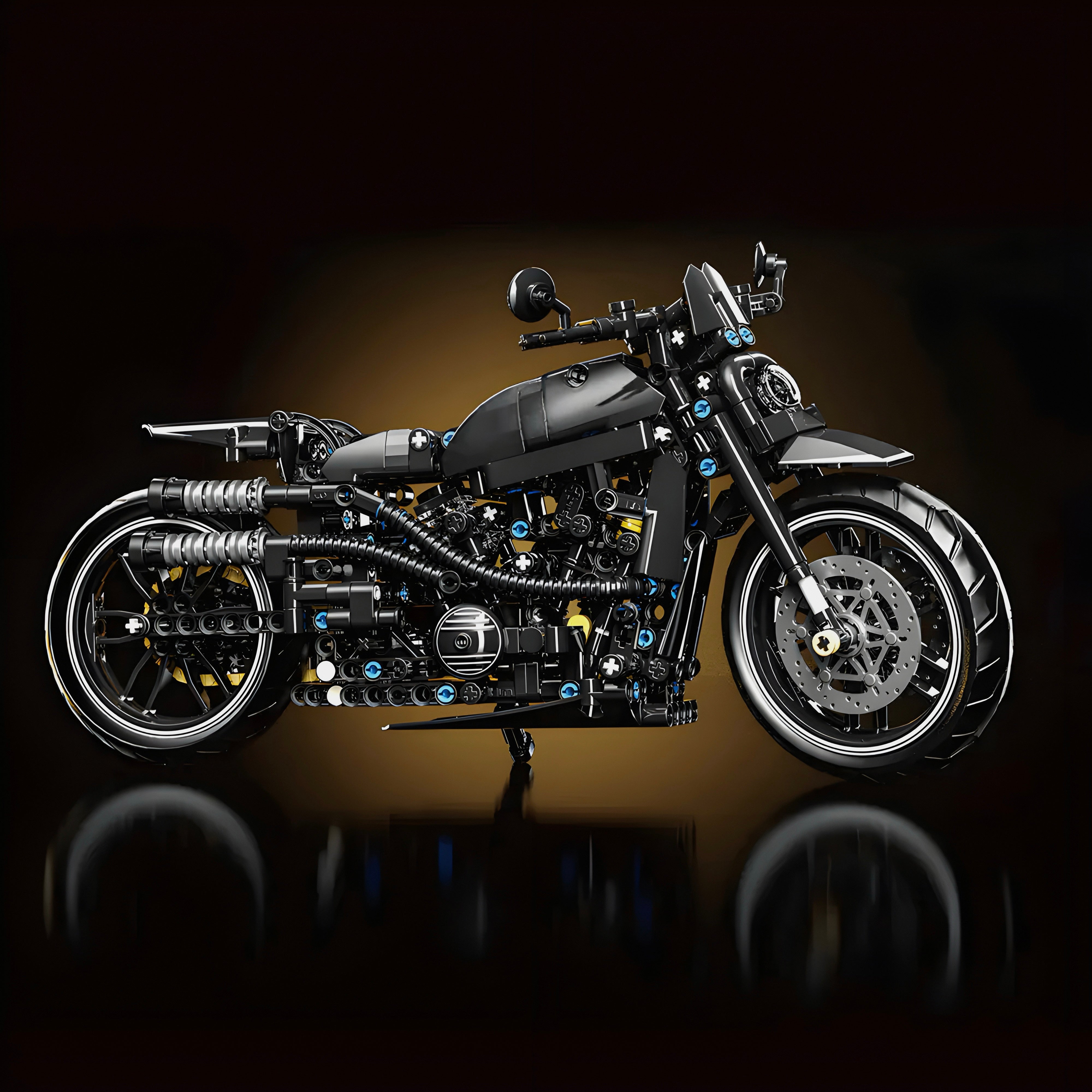 Dark Shadow Motorbike | 680pcs | Block World