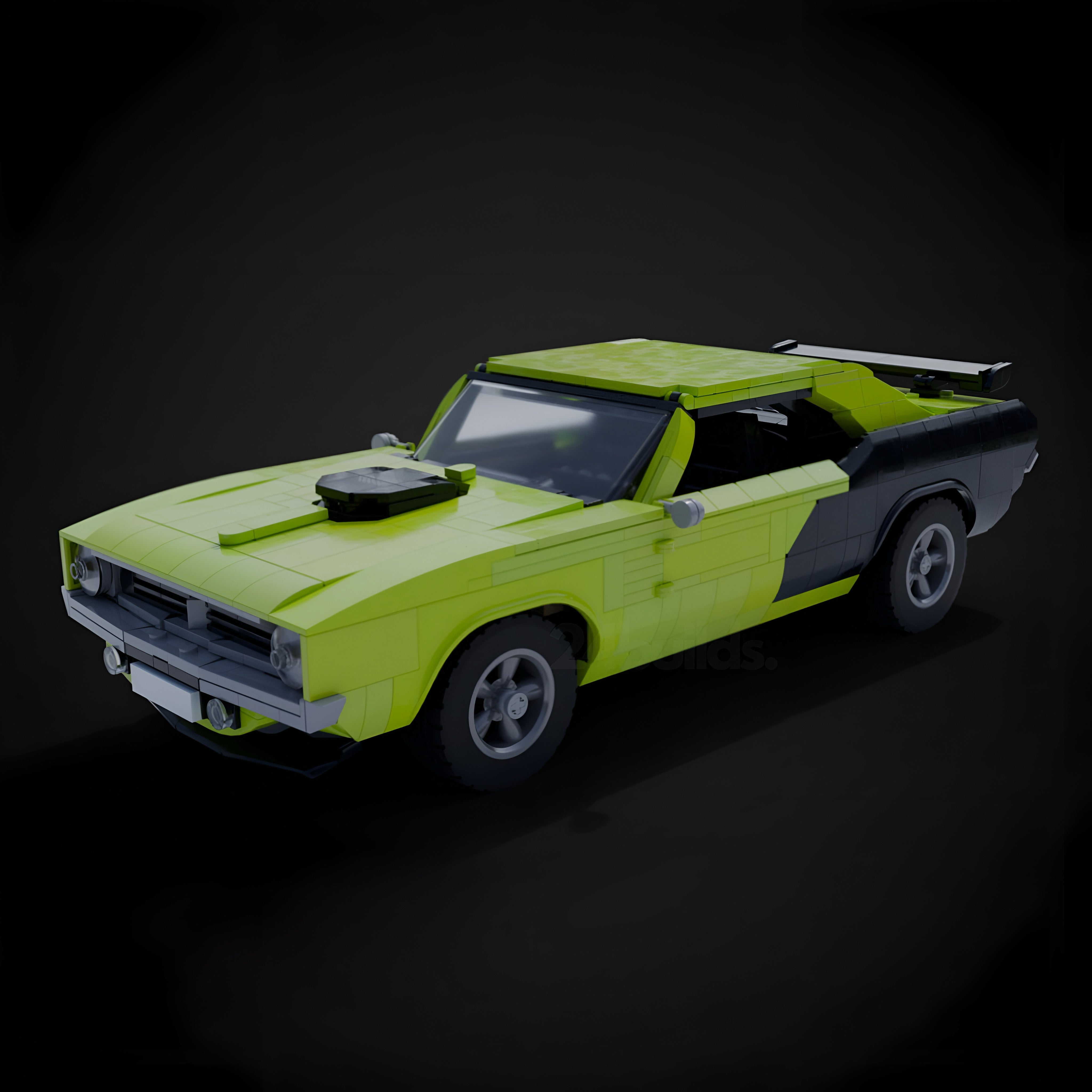70s Green American Legend | 1540pcs | Block World