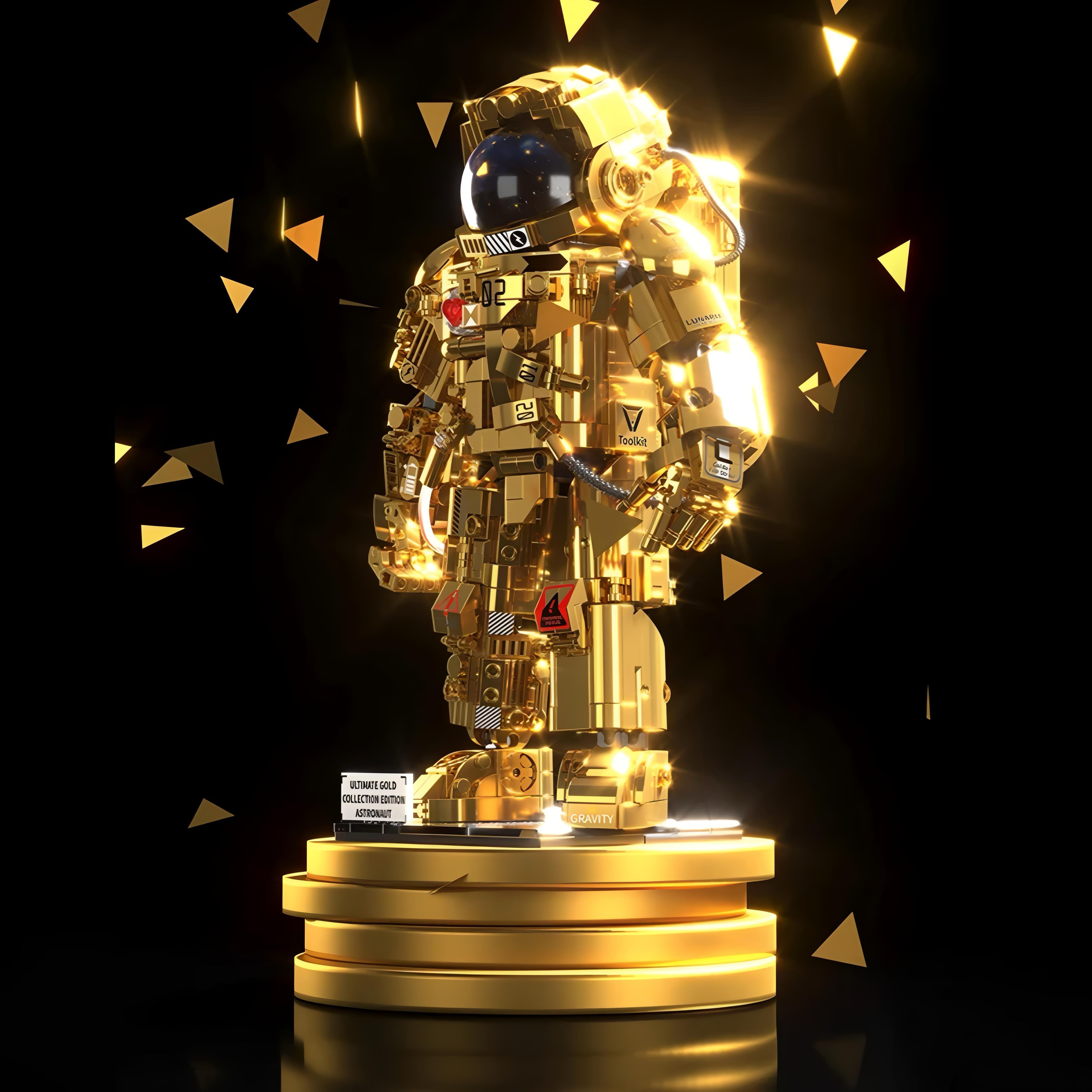 Gold Edition Astronaut | 992pcs | Block World