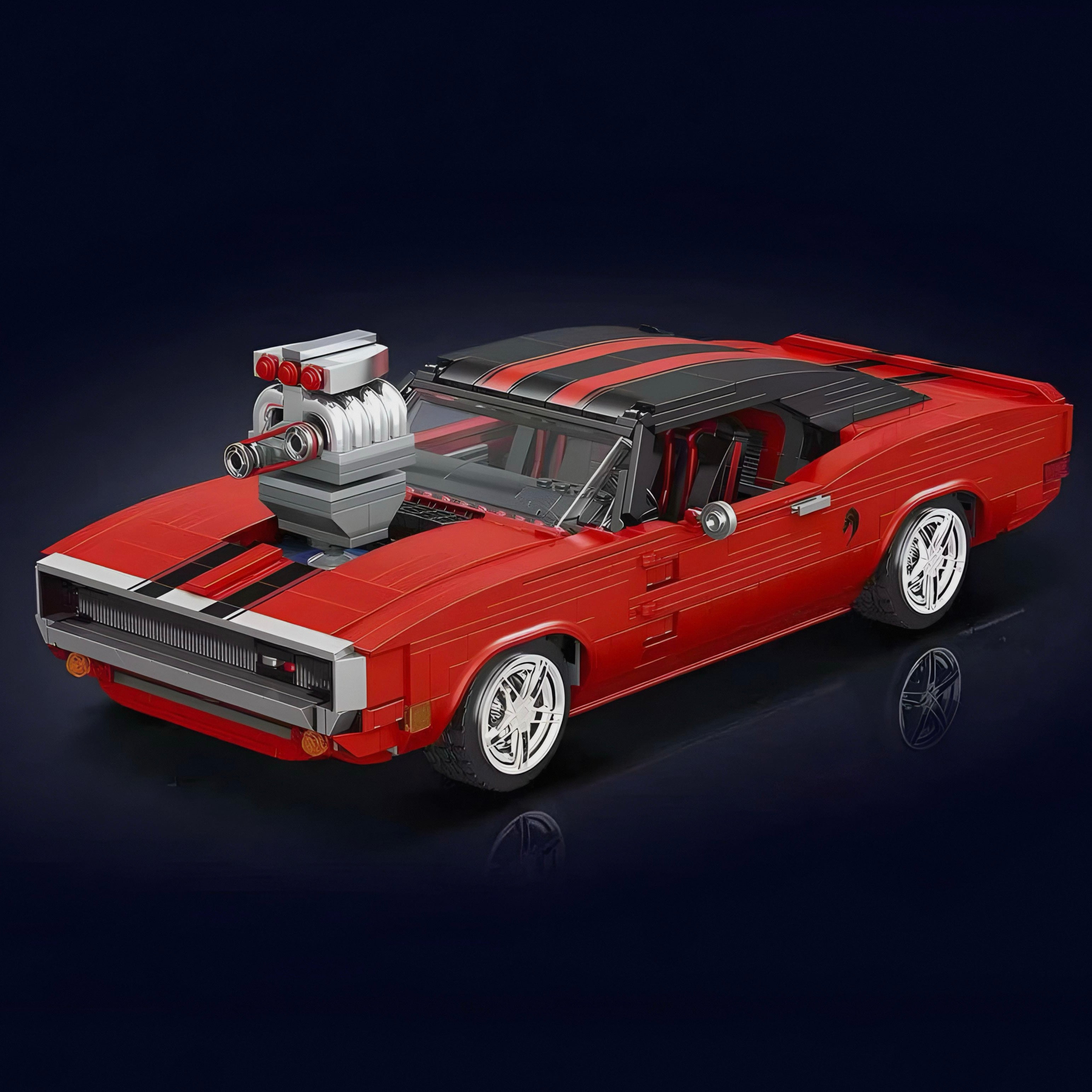 Classic American V8 | 1869pcs | Block World