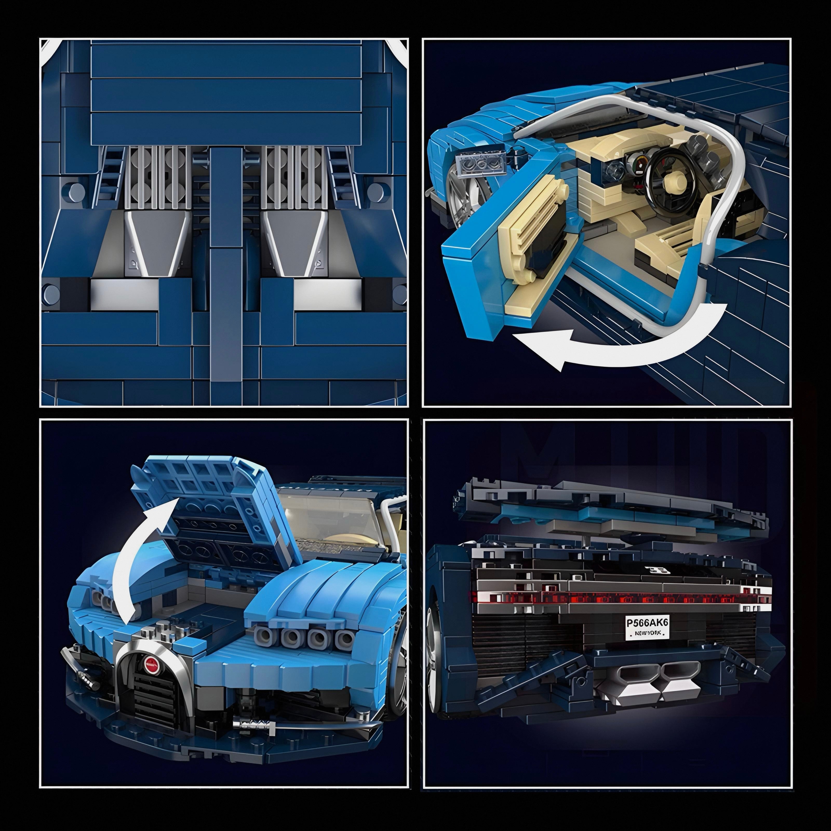 Mid-engine Luxury Hypercar | 1222pcs