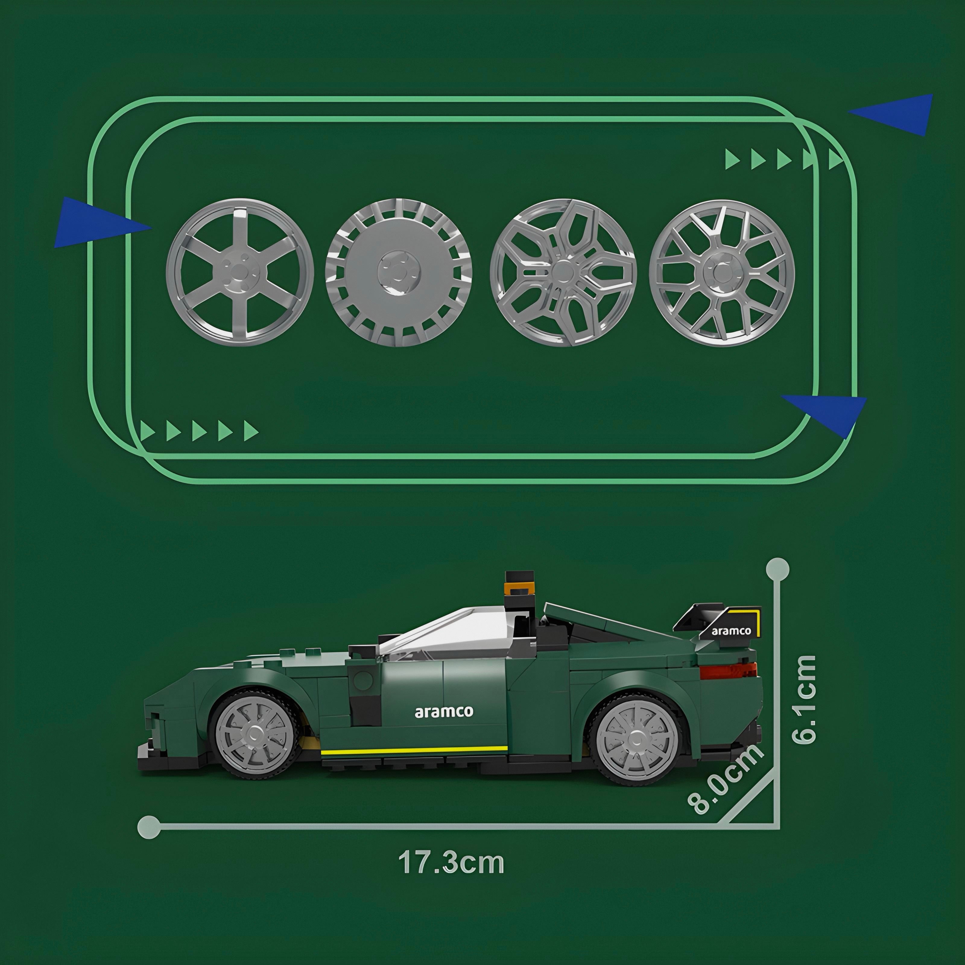British F1 Safety Car | 352pcs | Block World