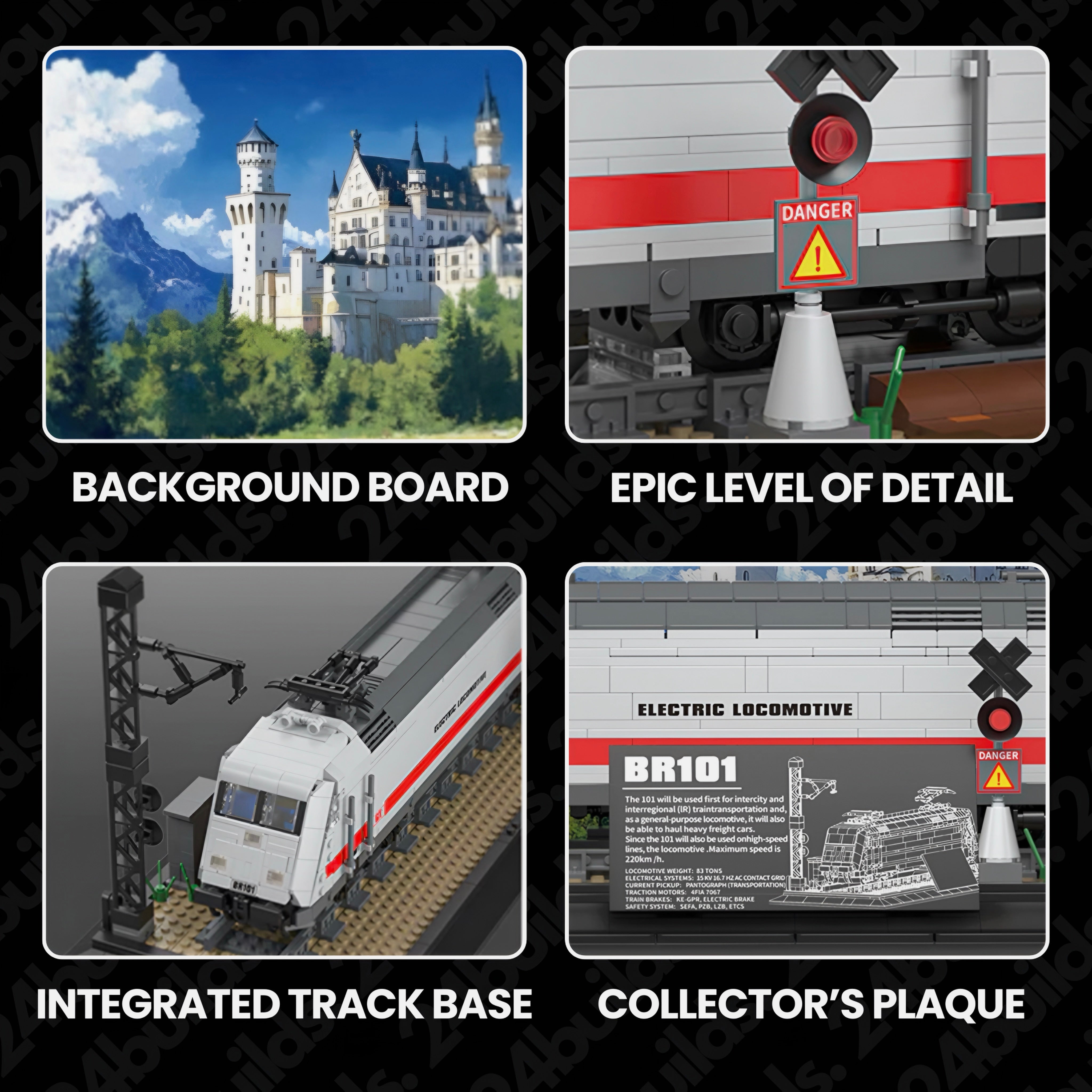 German Express Locomotive BR101 | 1928pcs | Block World