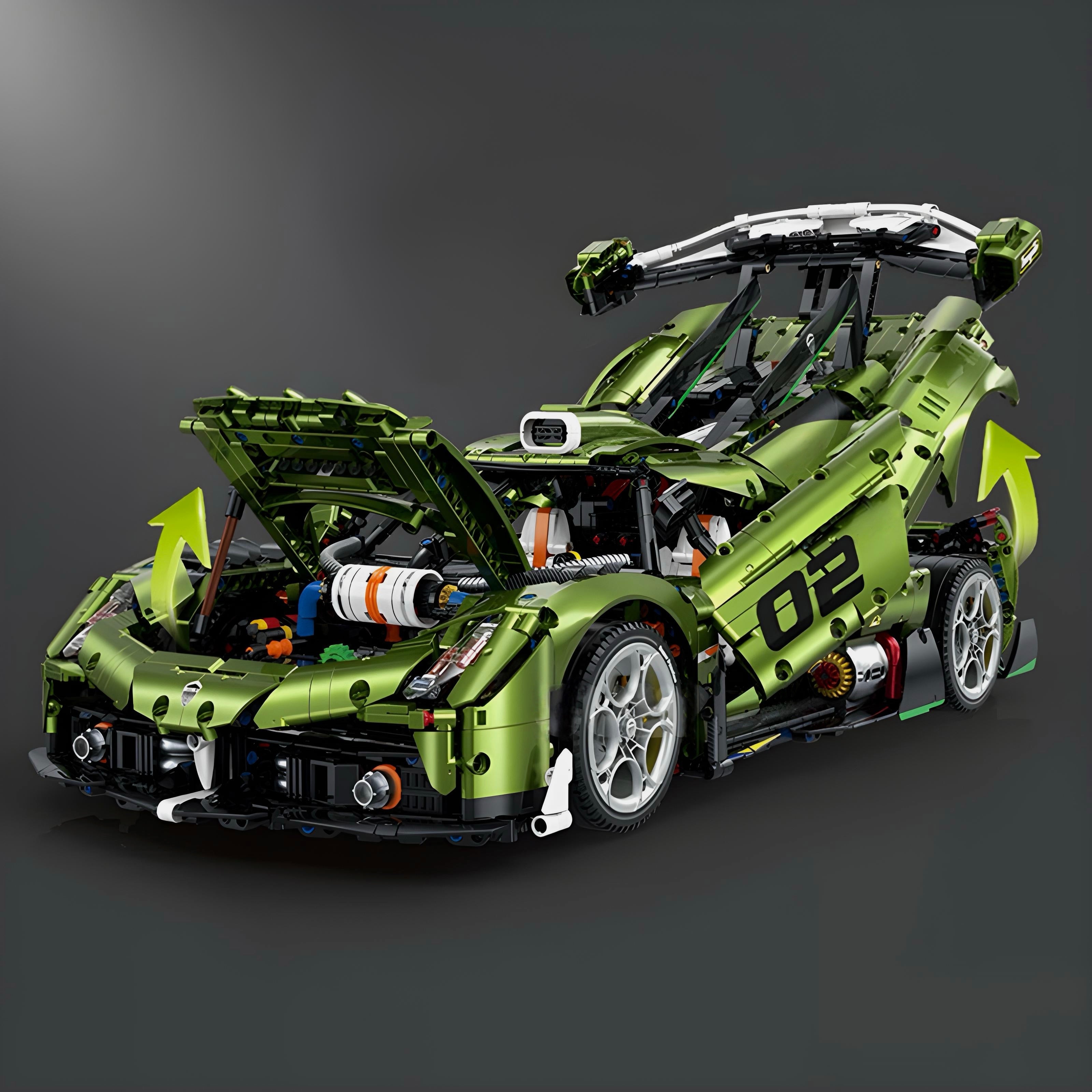 Chrome Edition Swedish Hypercar | 3840pcs | Block World