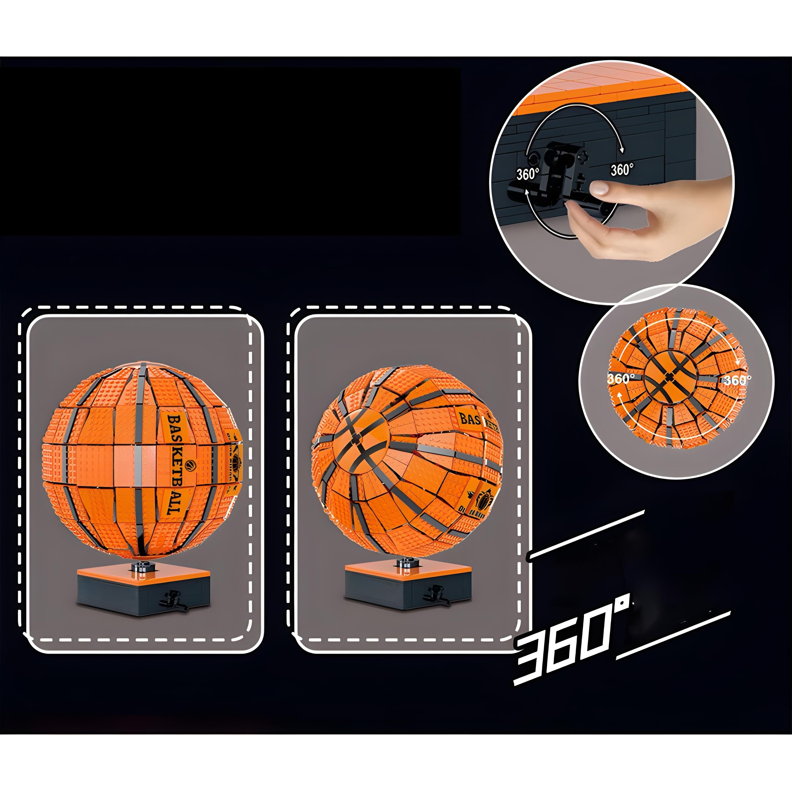 1:1 Scale Basketball | 2220pcs | Block World