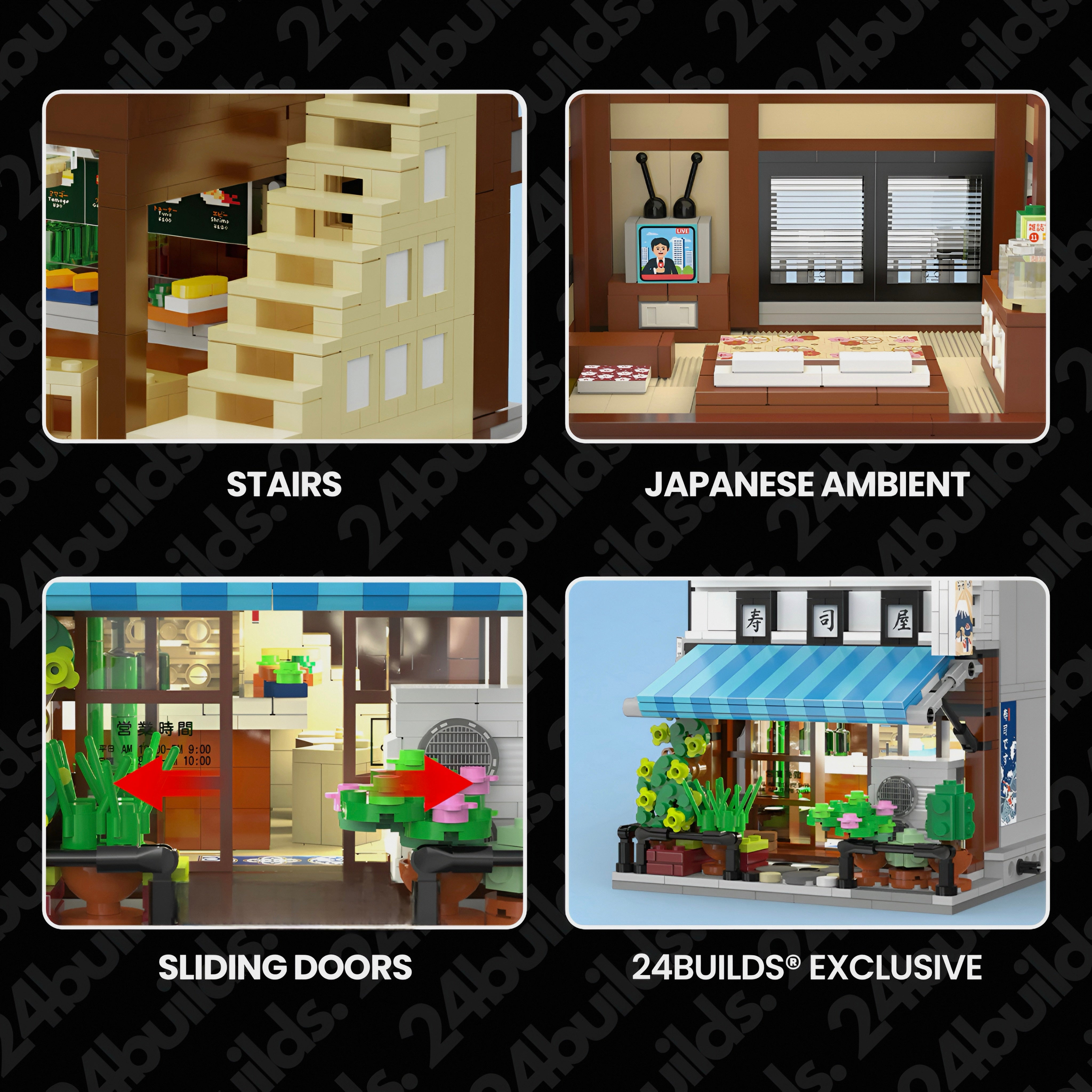 Japanese Sushi Shop | 1664pcs | Block World