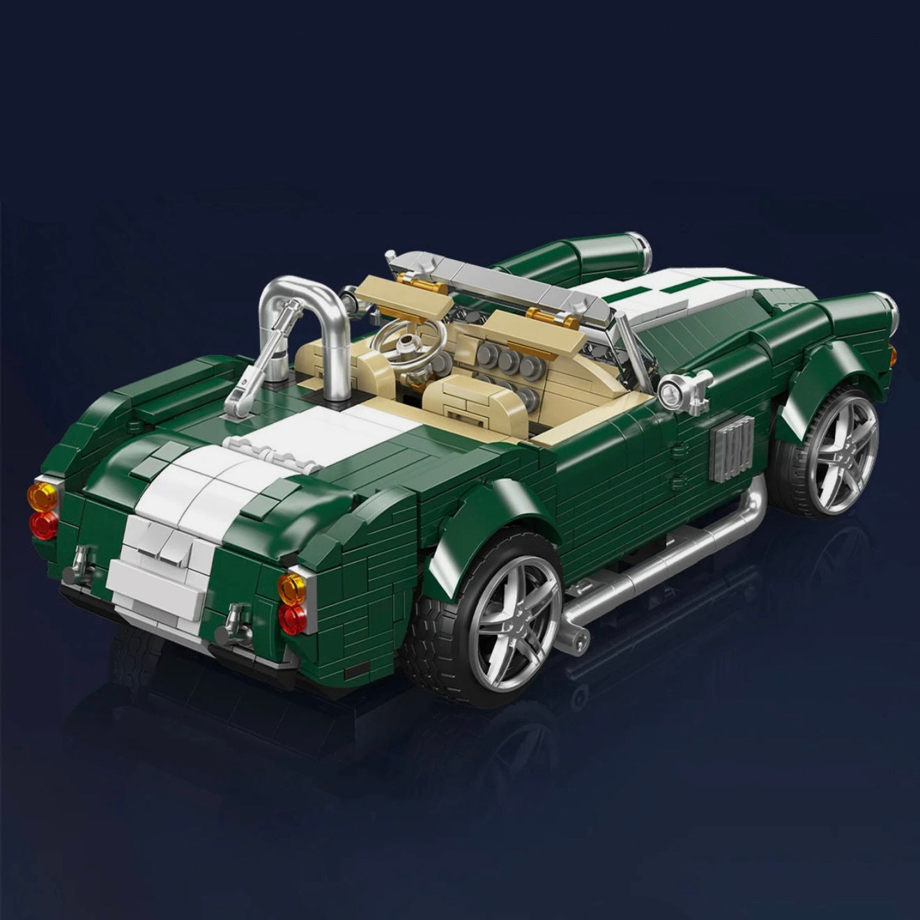 American V8 Classic Roadster | 1198pcs | Block World