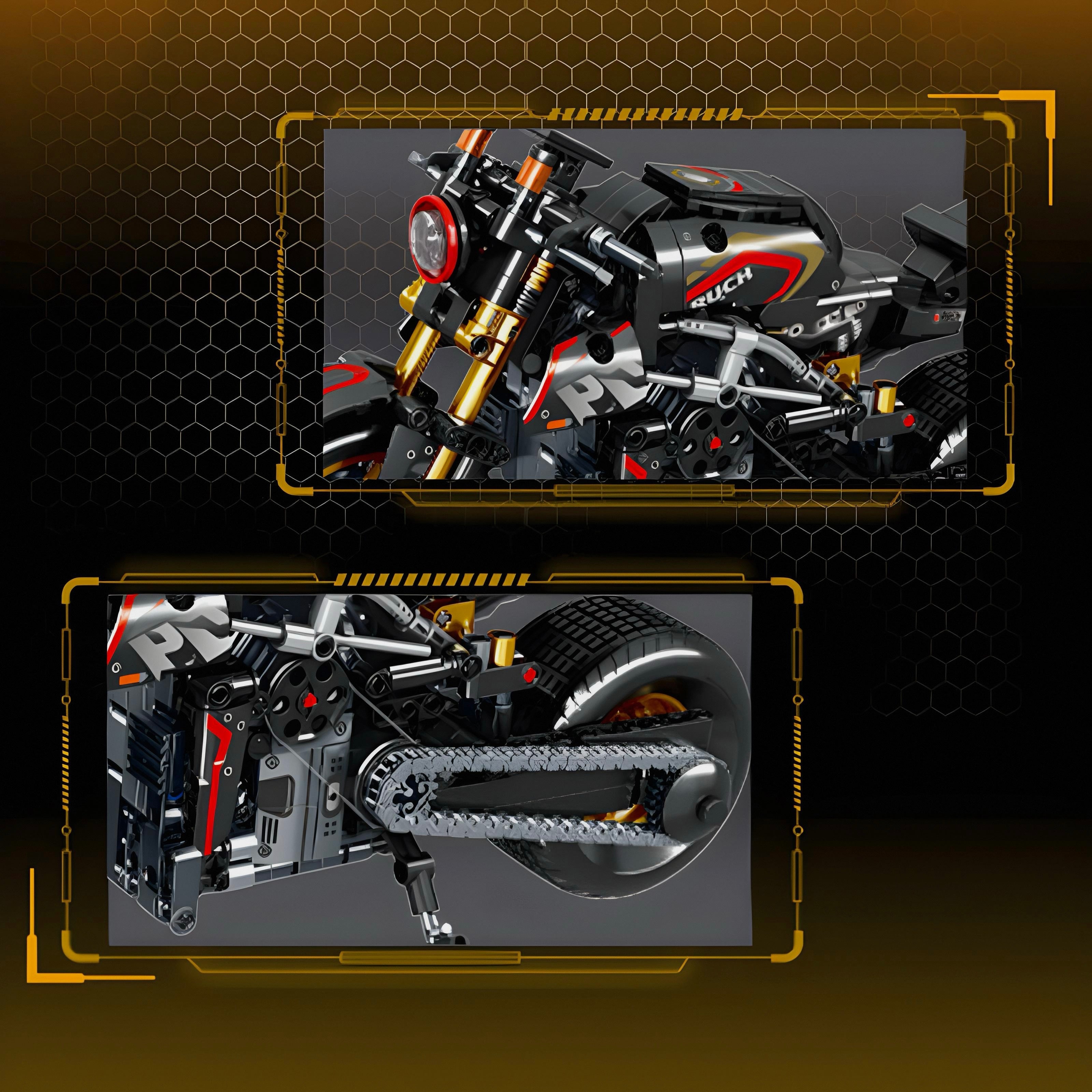 Devil Carbon Sports Bike | 771pcs | Block World