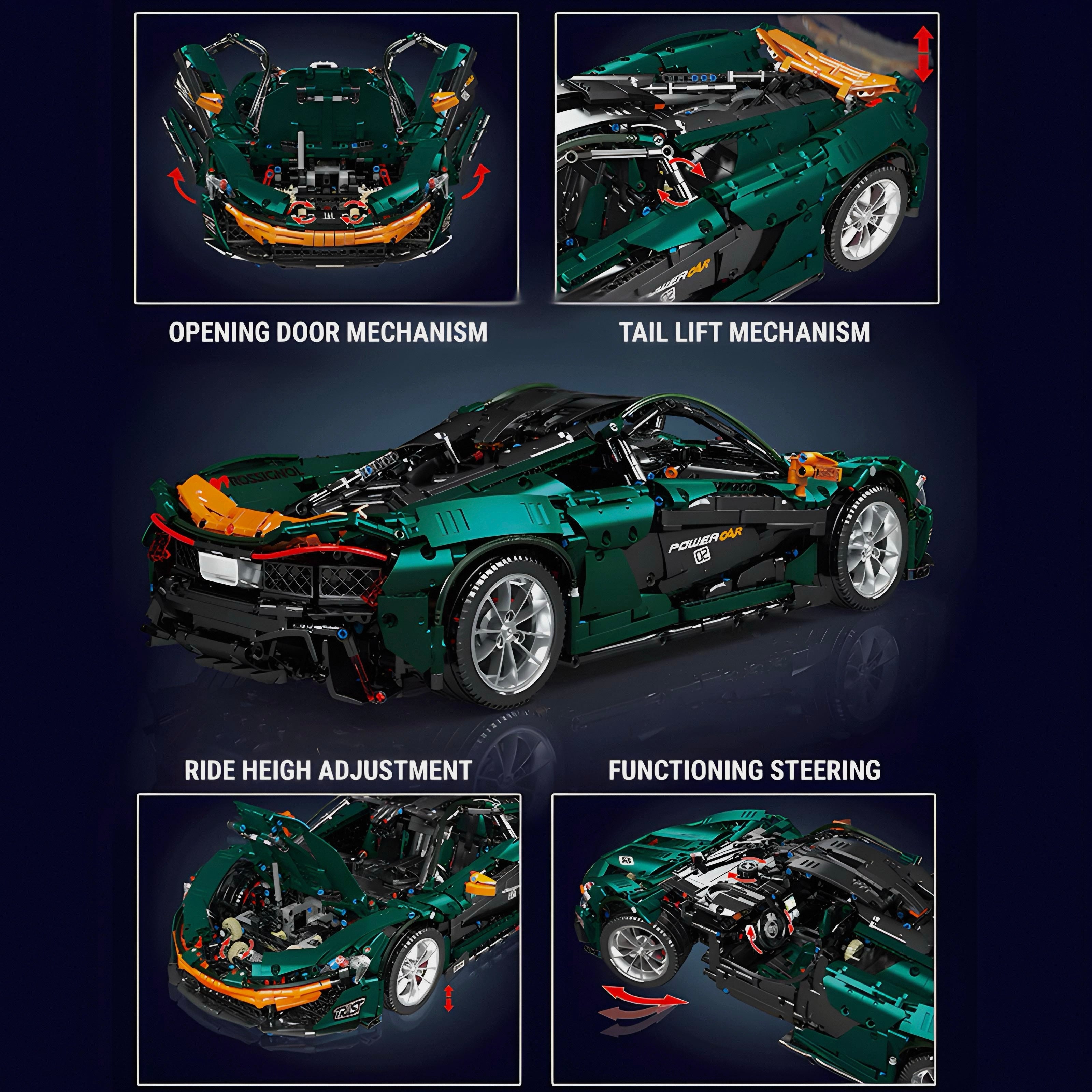 British Racing Green P1 | 3240pcs | Block World