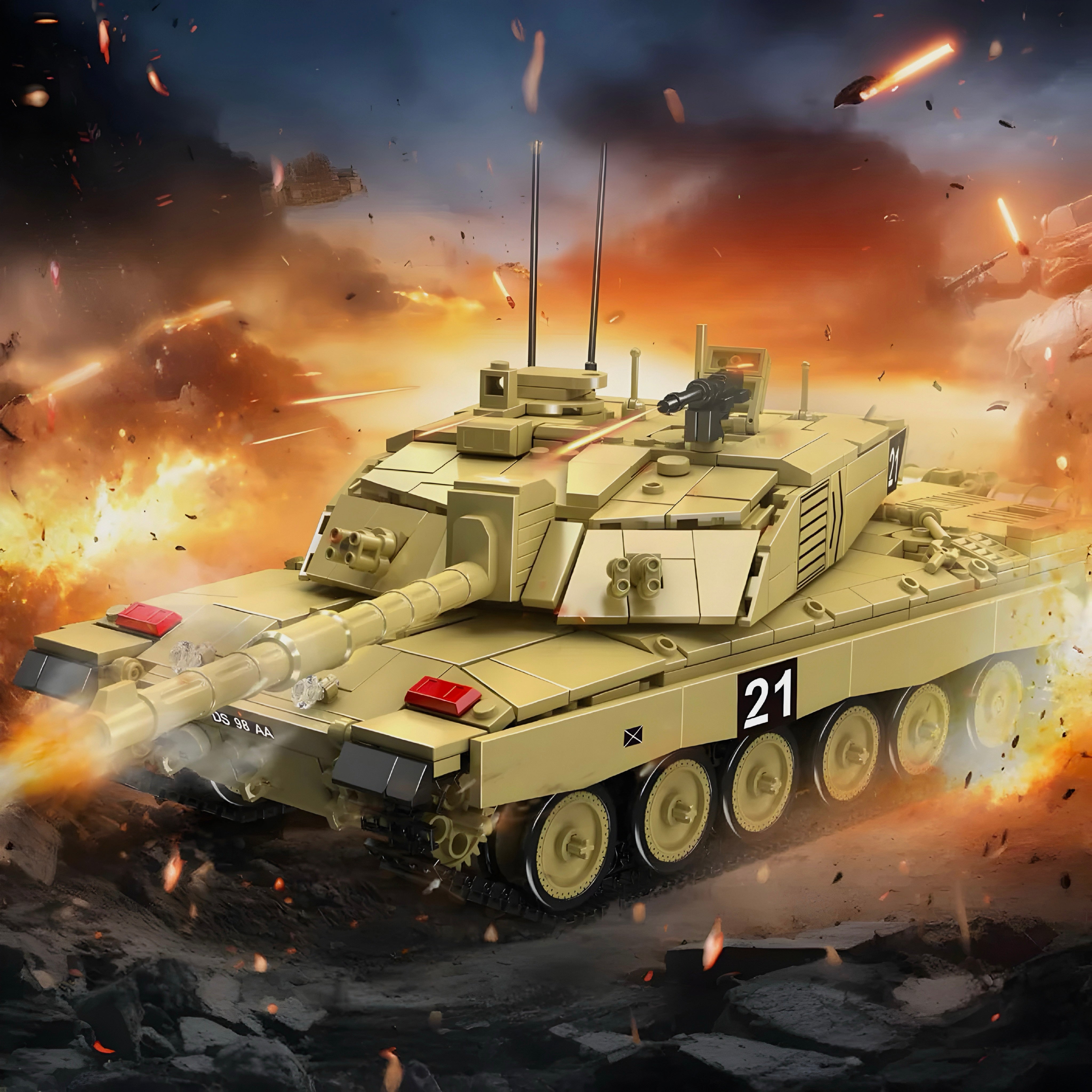 Remote Controlled Challenger 2 Tank | 1128pcs