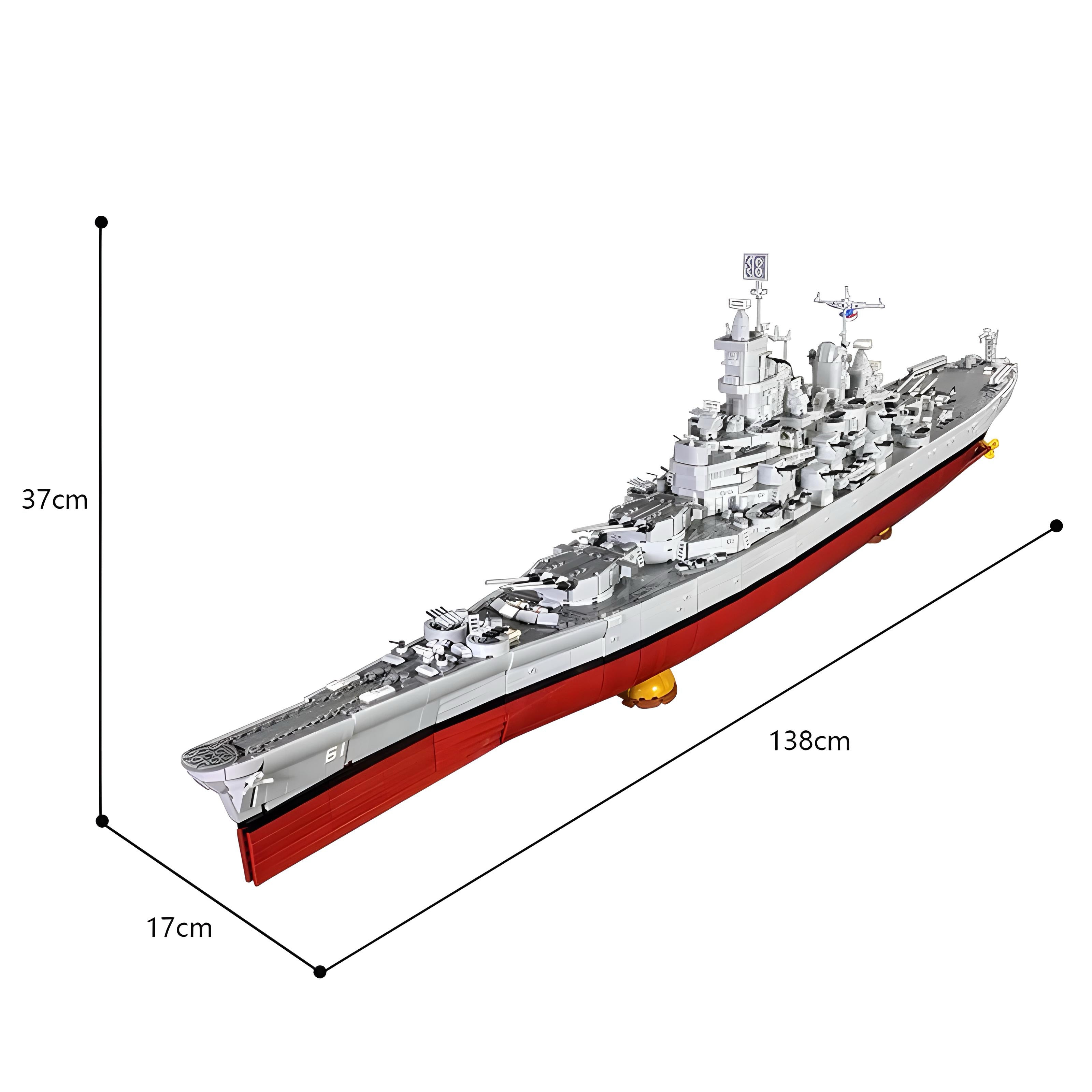 Uss Iowa BB-61 Battleship | 8042pcs
