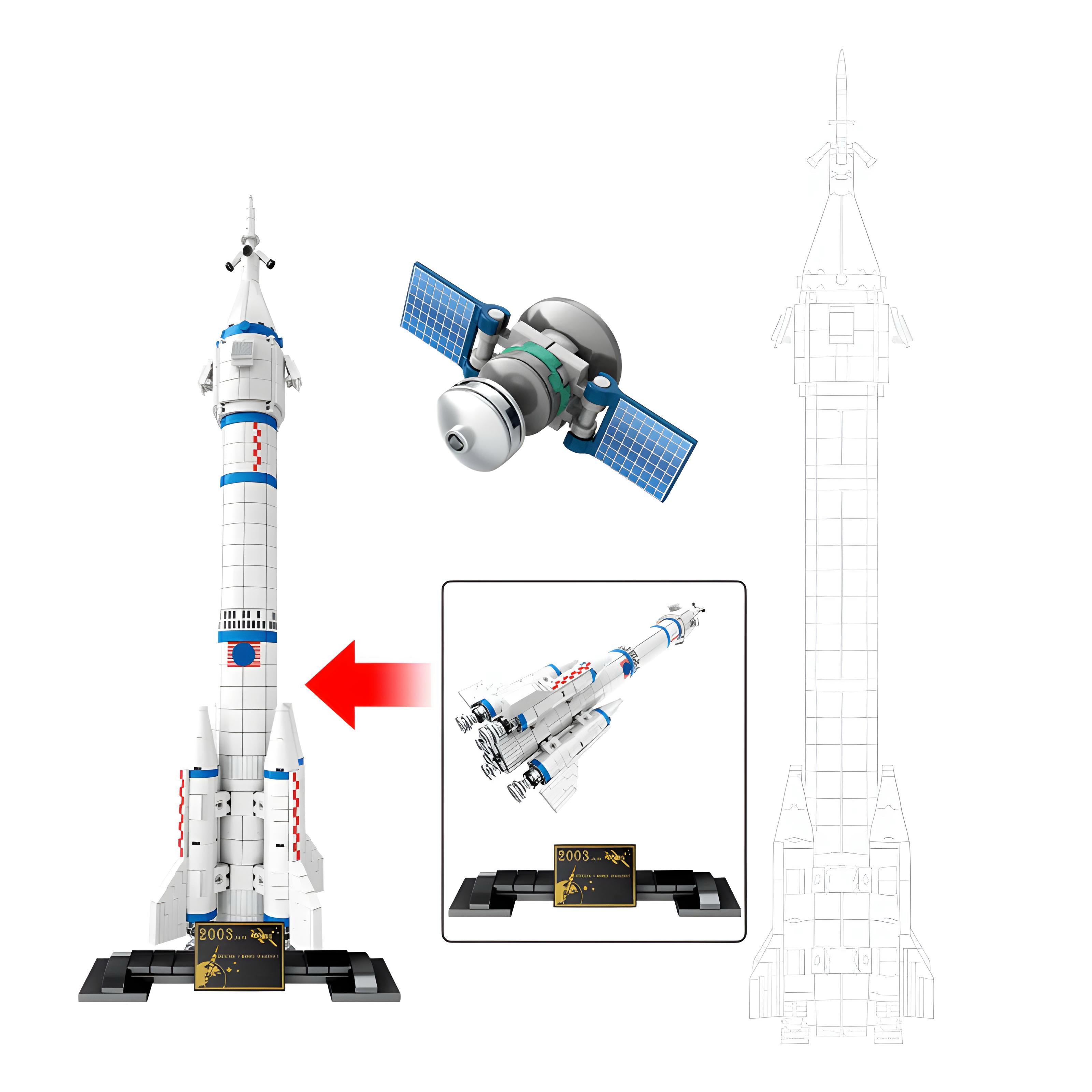 Long March 2F Launch Vehicle | 904pcs
