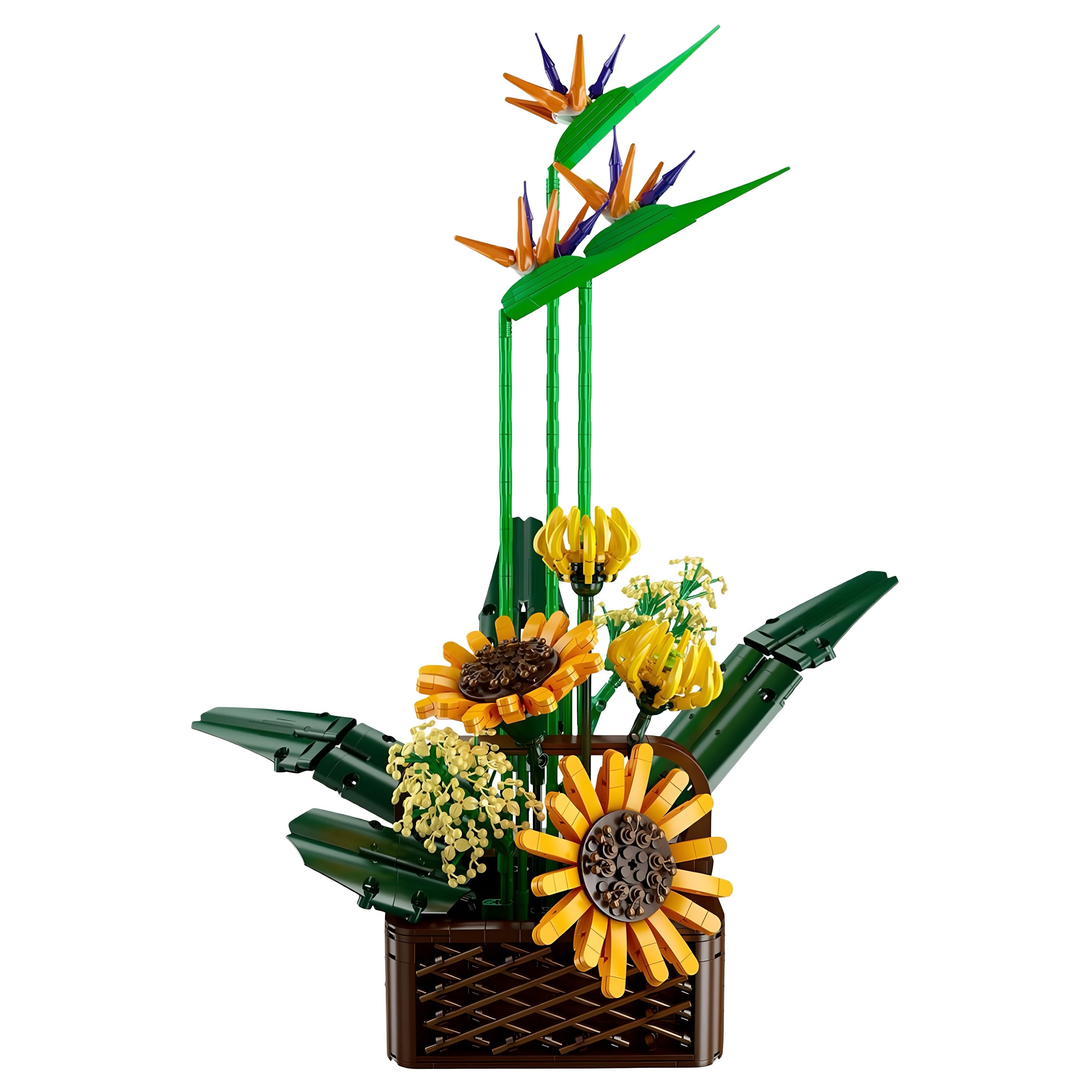 Bird Of Paradise & Sunflowers | 1612pcs | Block World