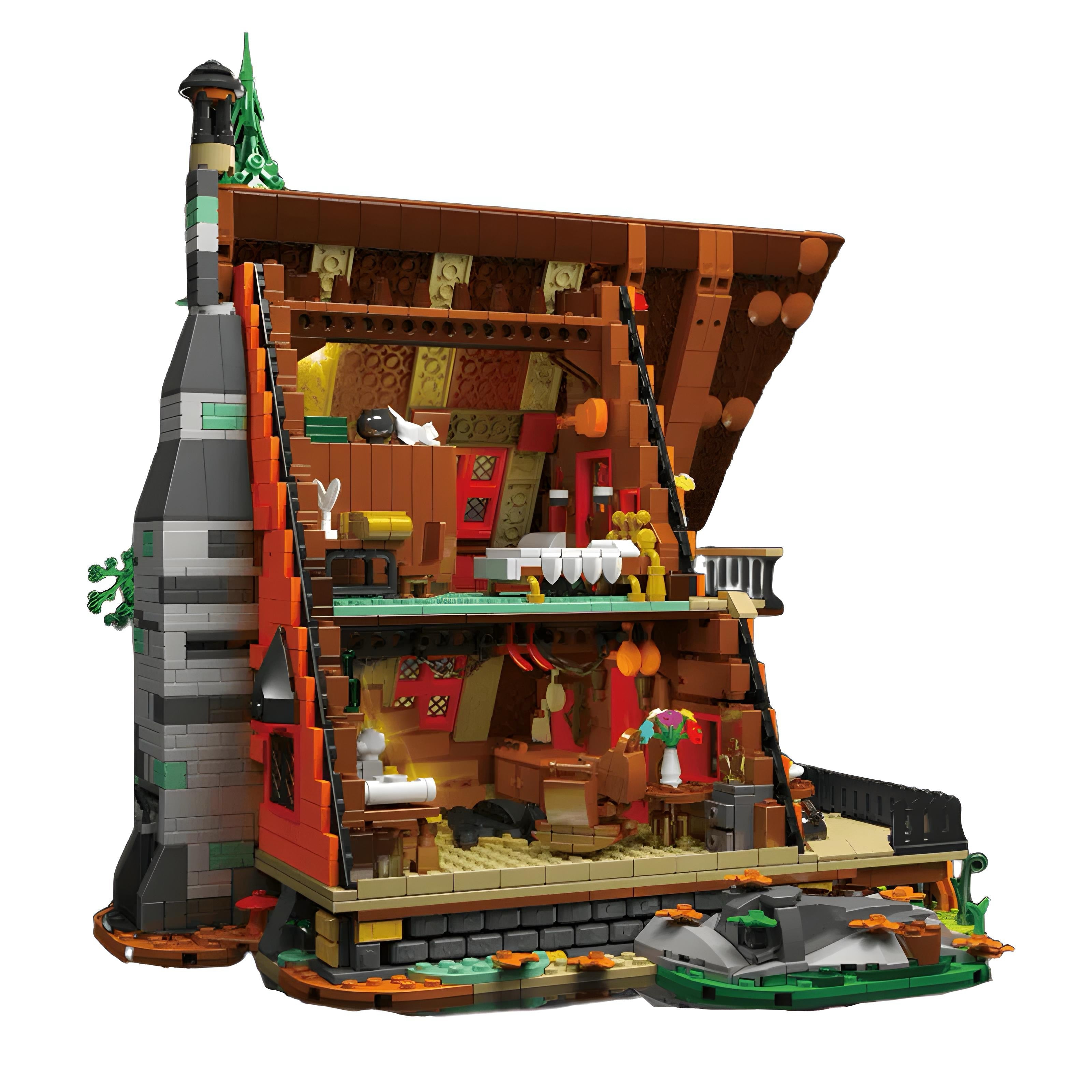 Wooden Cabin in the Woods | 3398pcs
